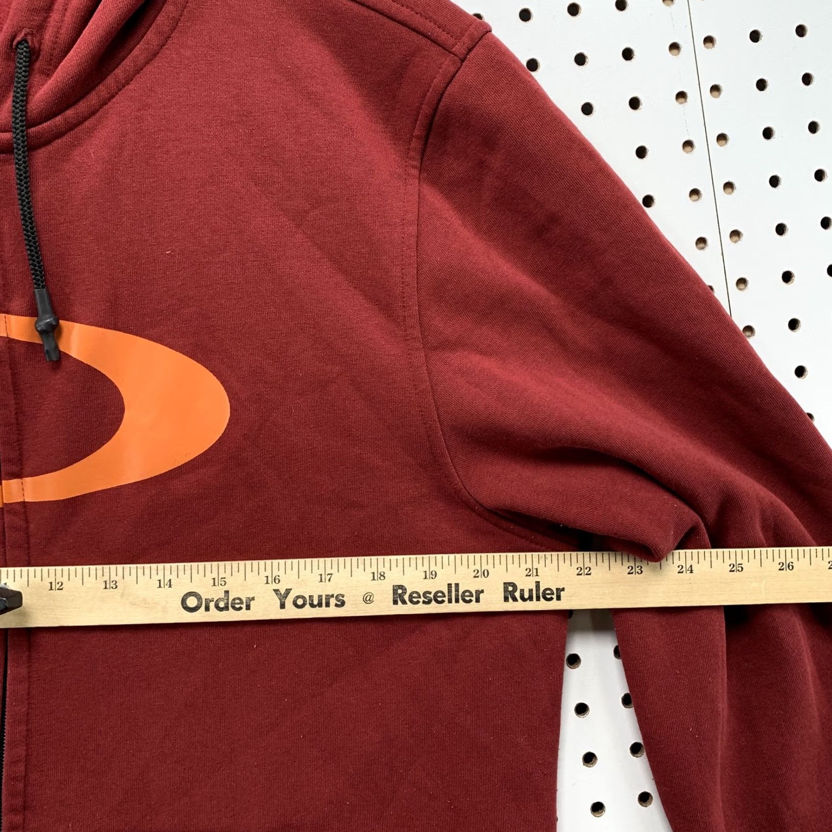 Oakley Oakley Hoodie XXL Red Full Zip Hooded Sweatshirt Pullover Womens Size XXL / US 16-18 / IT 52-54 - 4 Thumbnail
