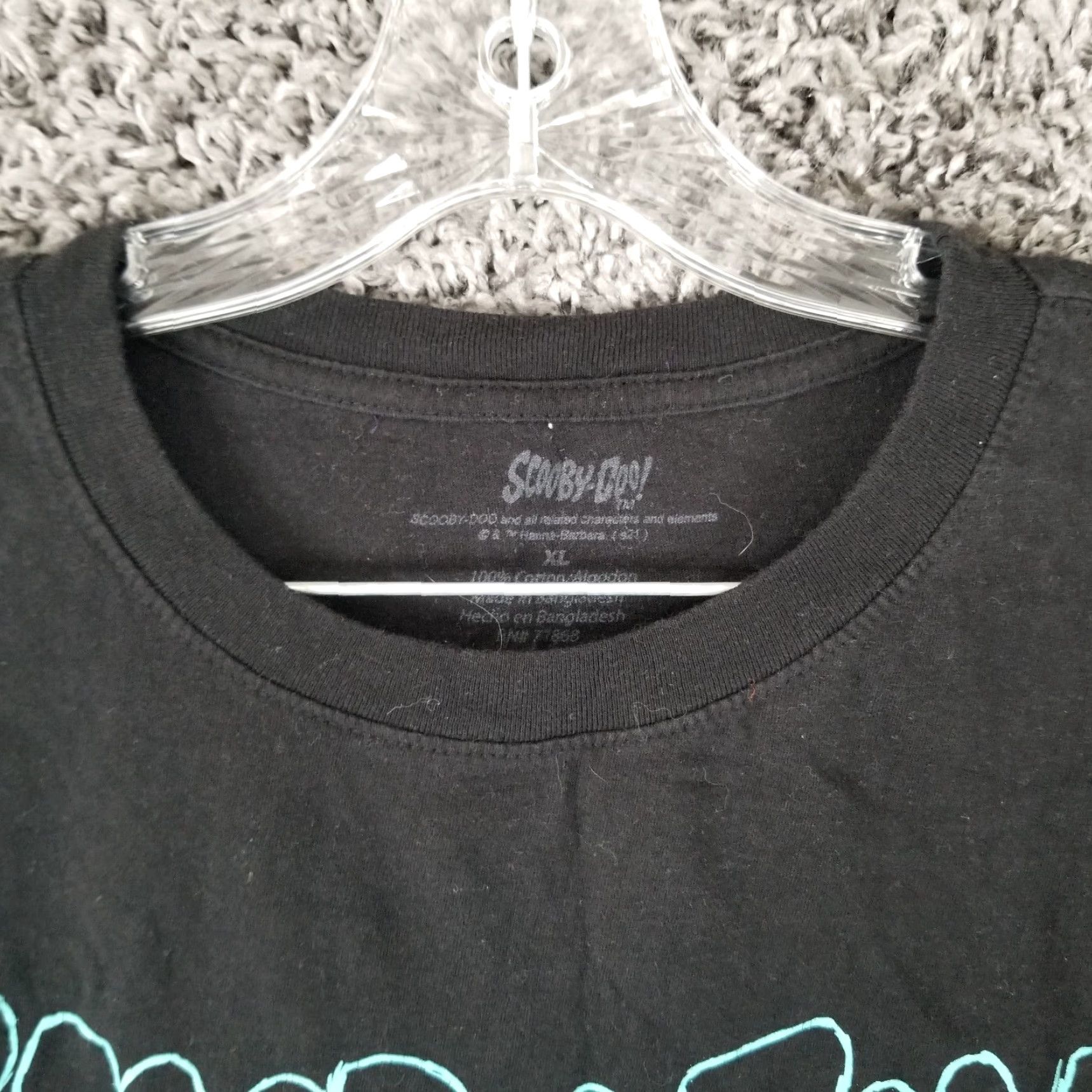 Vintage Scooby Doo Shirt Adult XL Short Sleeve Graphic Black T-Shirt Men's Womens Unisex Size US XL / EU 56 / 4 - 4 Thumbnail