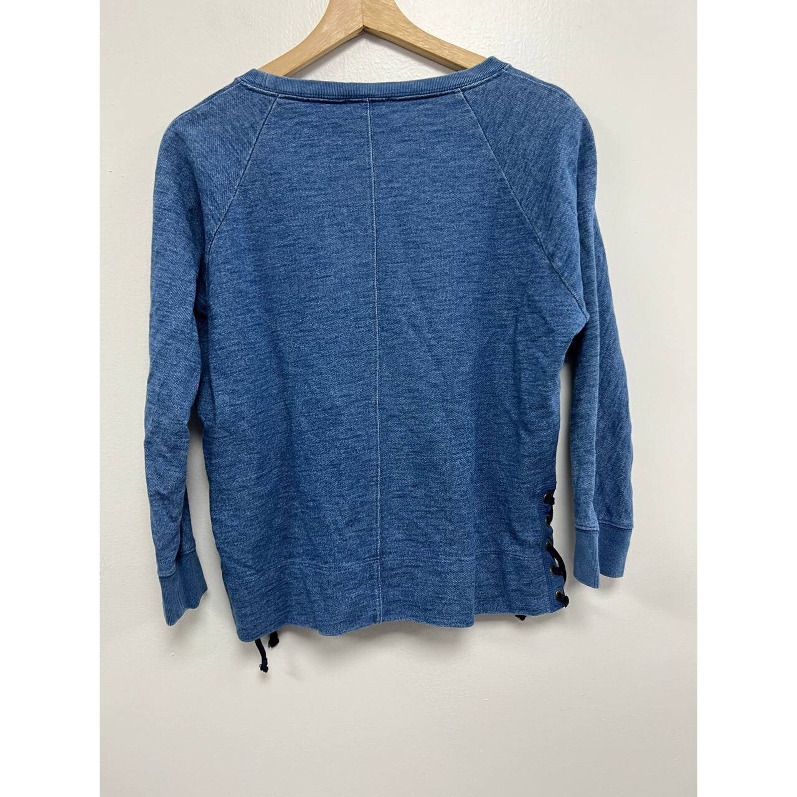 J.Crew J.Crew Indigo Sleeve Crewneck Sweatshirt Size S A000122 Size S / US 4 / IT 40 - 4 Thumbnail