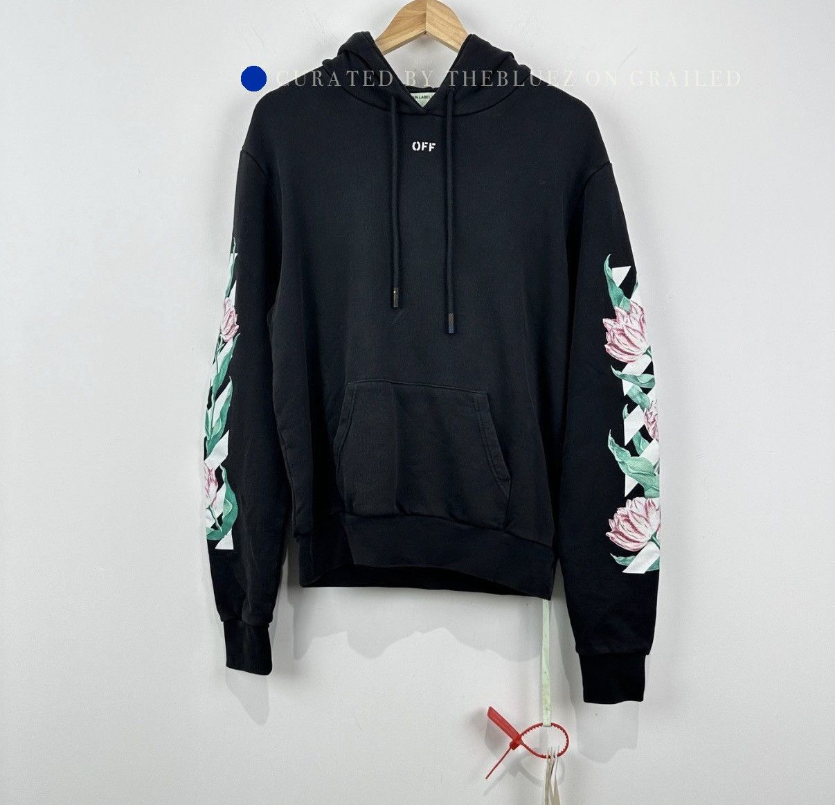 Off-White Floral Arrow Graphic Black Sweatshirt Size US S / EU 44-46 / 1 - 1 Thumbnail