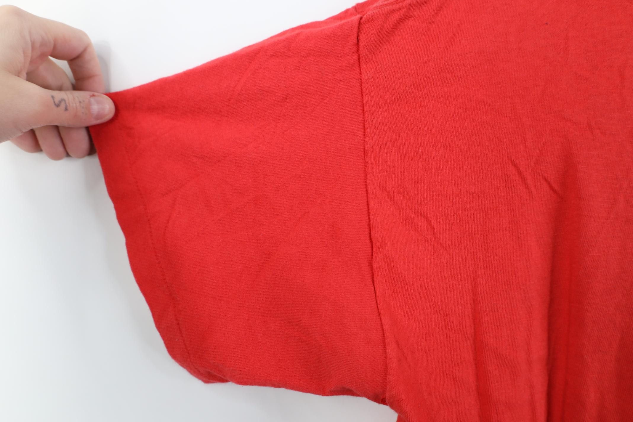 Nike Vintage 80s 90s Nike Spell Out Short Sleeve T-Shirt Red USA Size US M / EU 48-50 / 2 - 7 Thumbnail