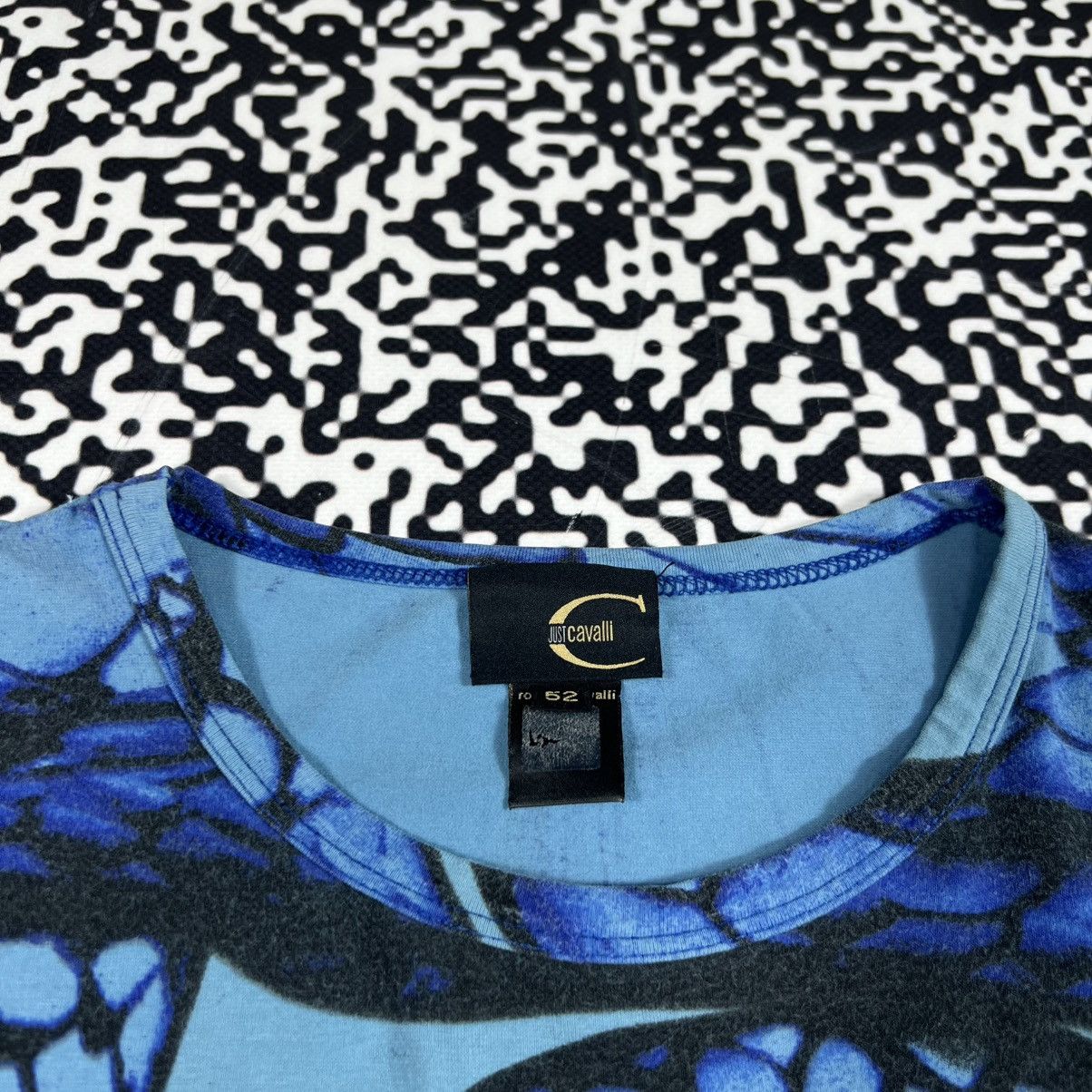 Just Cavalli Vintage Y2K Just Cavalli Abstract Floral Print Luxury Tshirt Size L / US 10 / IT 46 - 12 Thumbnail