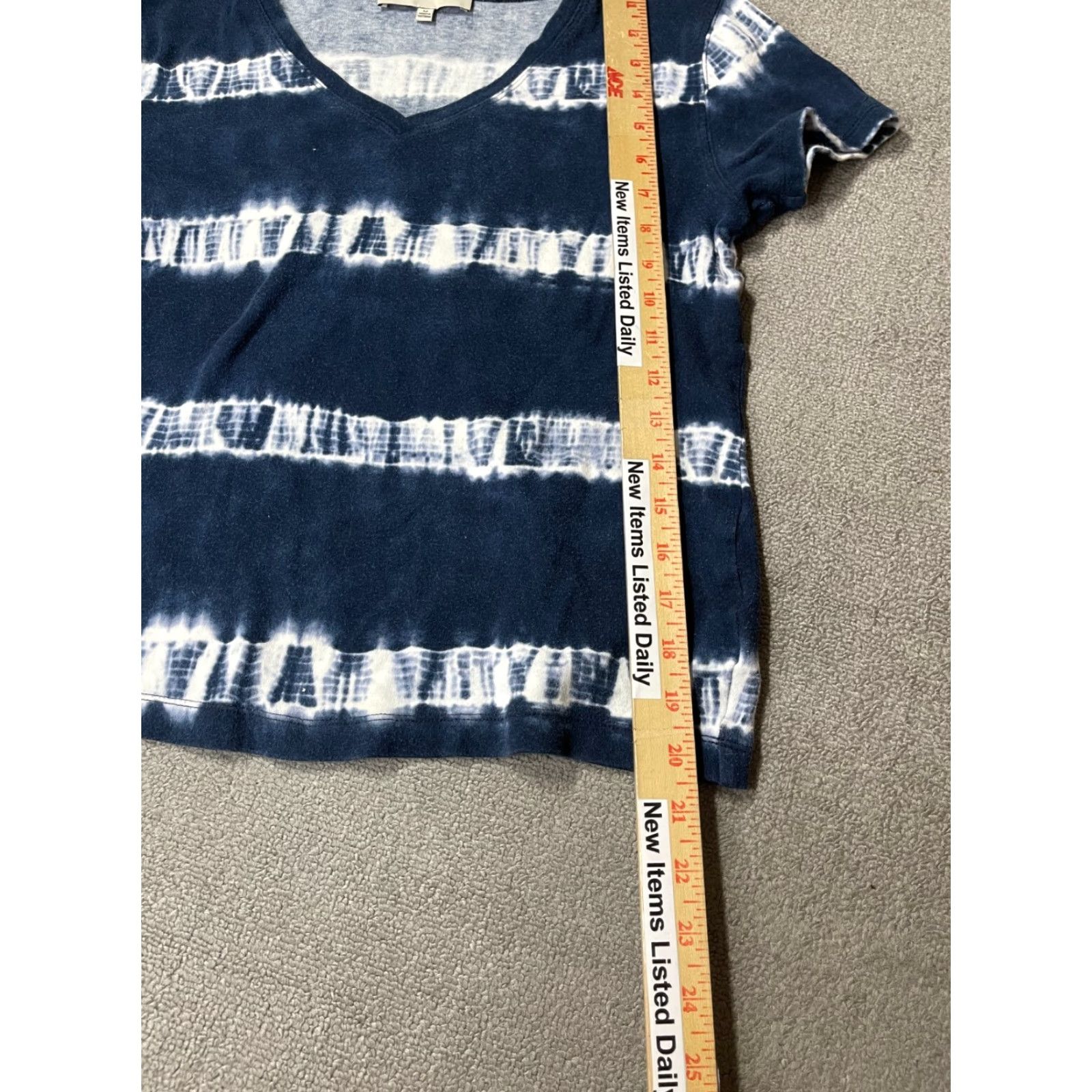 Jones New York Jones New York Blouse Womens M Short Sleeve Blue White Stripes Colorful Casual Size M / US 6-8 / IT 42-44 - 2 Thumbnail