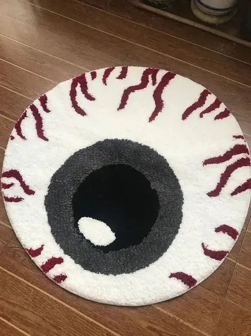 Eye buy Love You Eyeball Handmade Rug