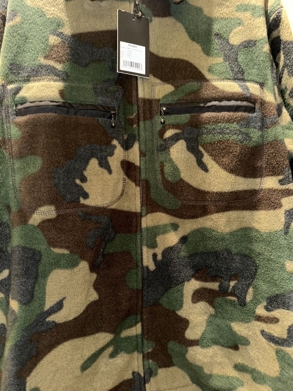 Stussy Stussy Camo Fleece Zip Up Shirt Size US M / EU 48-50 / 2 - 3 Thumbnail