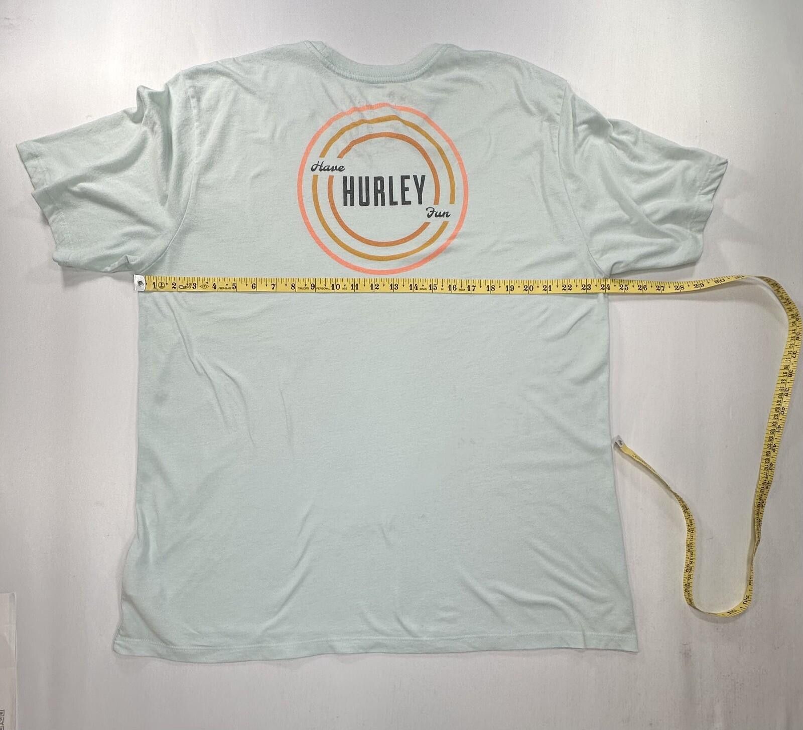Hurley Hurley Graphic Print Pullover T-Shirt Green Mens 2XL Size US XXL / EU 58 / 5 - 4 Thumbnail