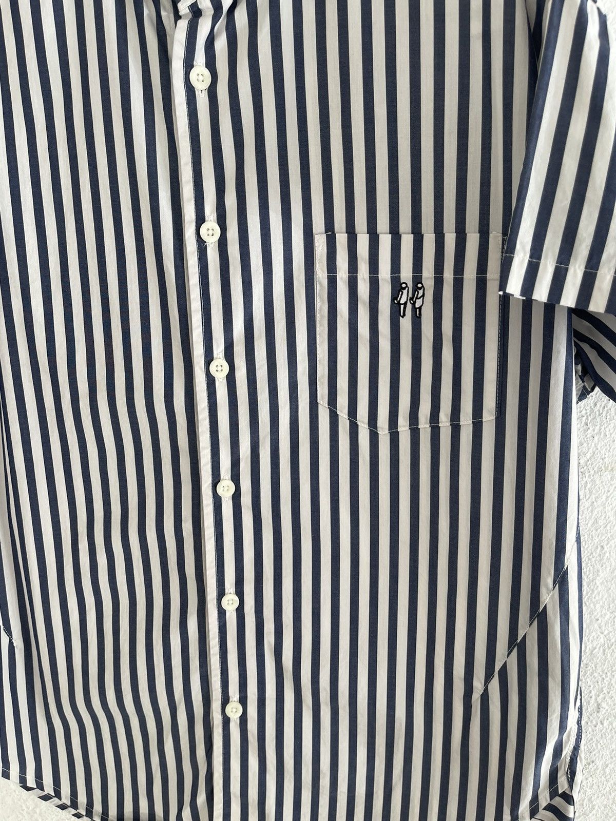 Number (N)ine Number Nine Striped Button Shirt Small Embroidery Size US M / EU 48-50 / 2 - 3 Thumbnail