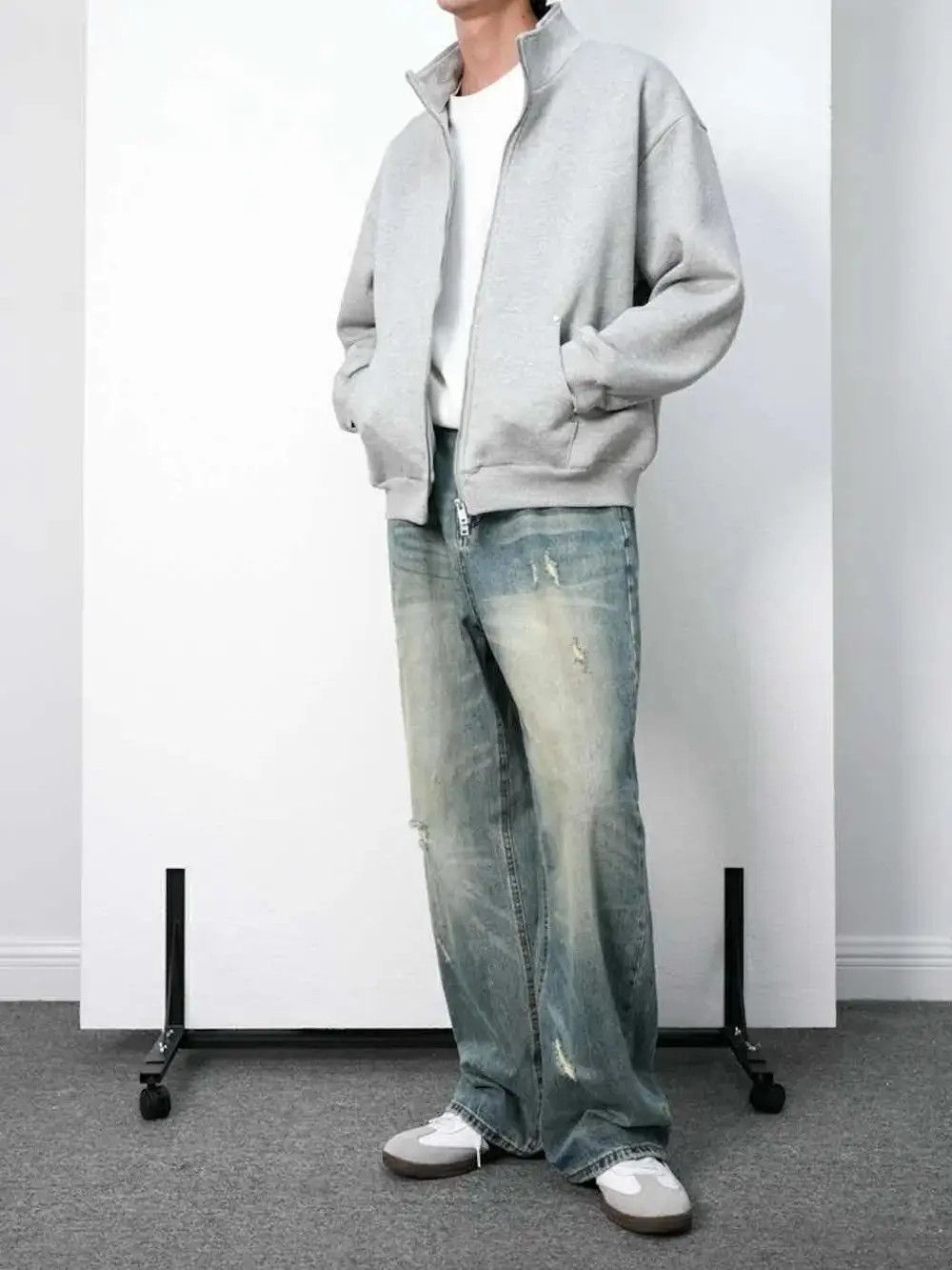 Japanese Brand × Jean Distressed Baggy Denim Jeans Size US 30 / EU 46 - 3 Thumbnail
