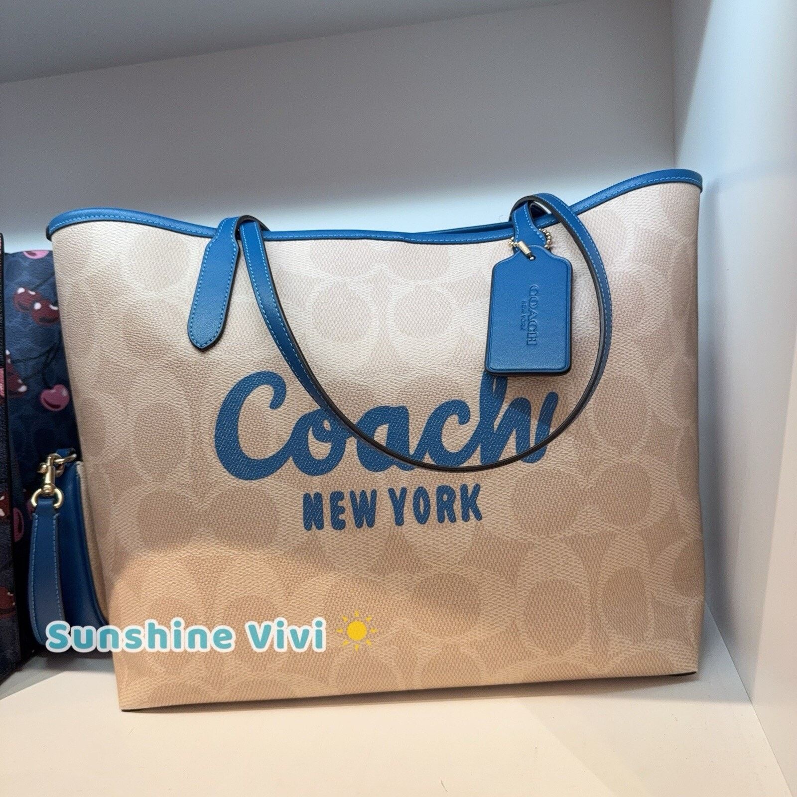 NWT Coach City Tote Bag Cy705 Pacific Bright Mineral, Women's