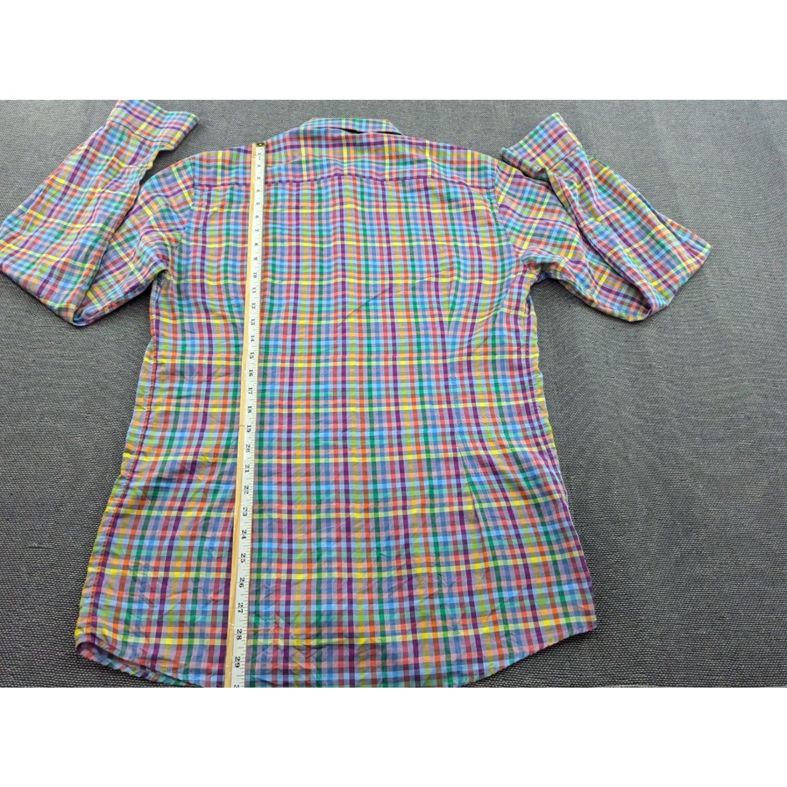 Eton ETON Mens Button-Up Shirt Size 41 Slim Multicolor Plaid Long Sleeve Casual Shirt Men’s Button Up Shirt Size US L / EU 52-54 / 3 - 6 Thumbnail