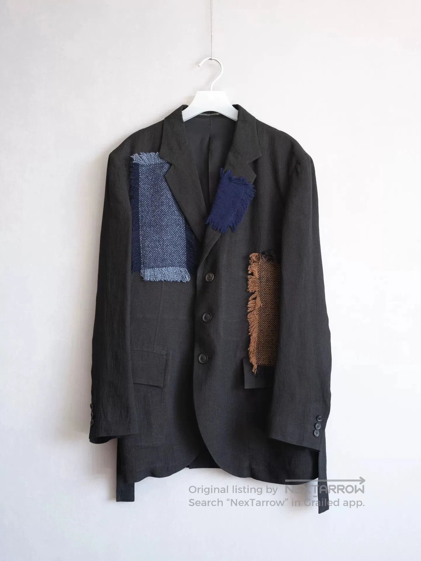 Yohji Yamamoto Yohji Yamamoto Patchwork Pleated Jacket. Size US L / EU 52-54 / 3 - 1 Thumbnail