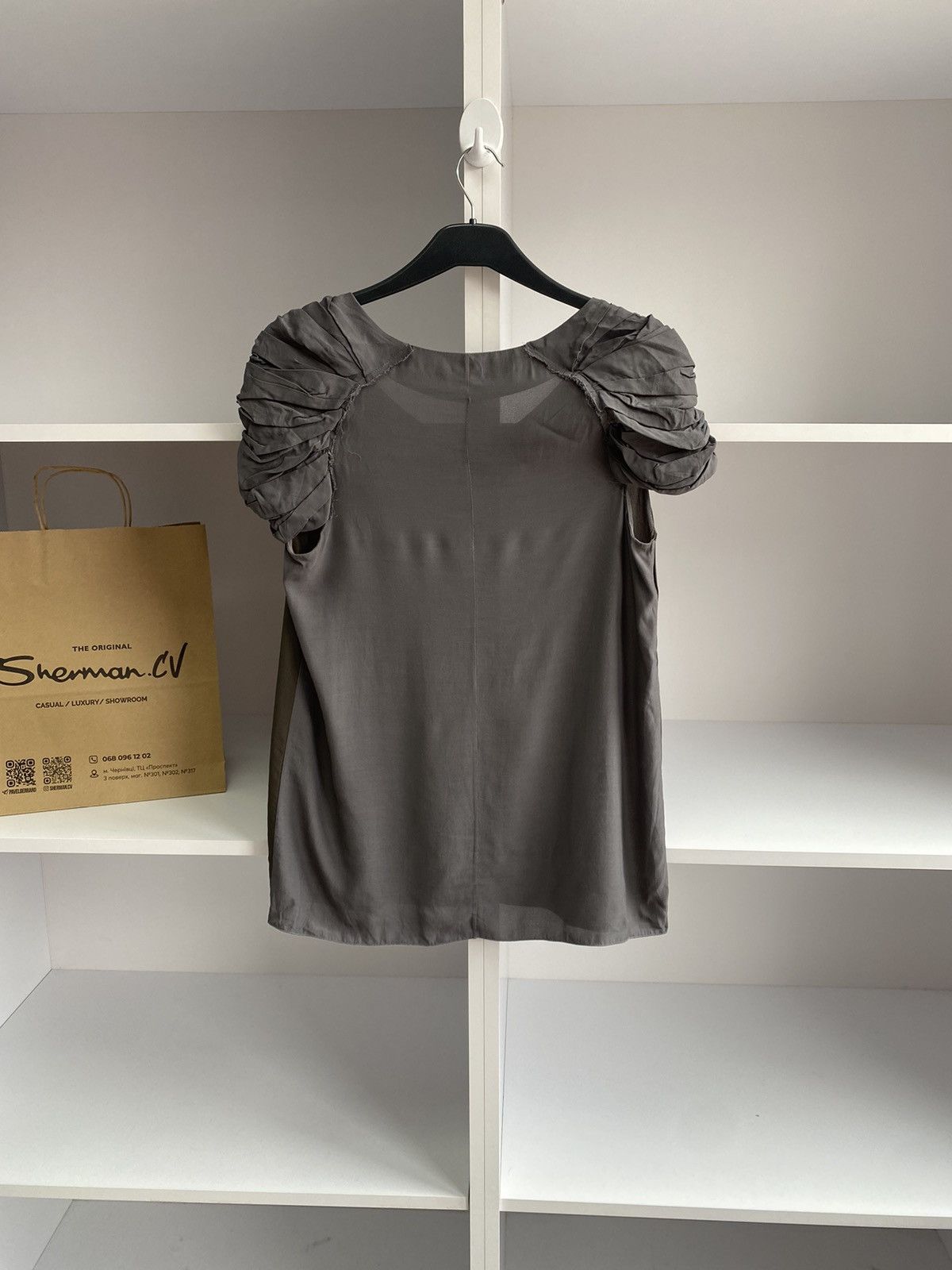 Designer × Marni × Vintage Vintage Marni womens top t shirt blouse green size 40 Size S / US 4 / IT 40 - 11 Thumbnail