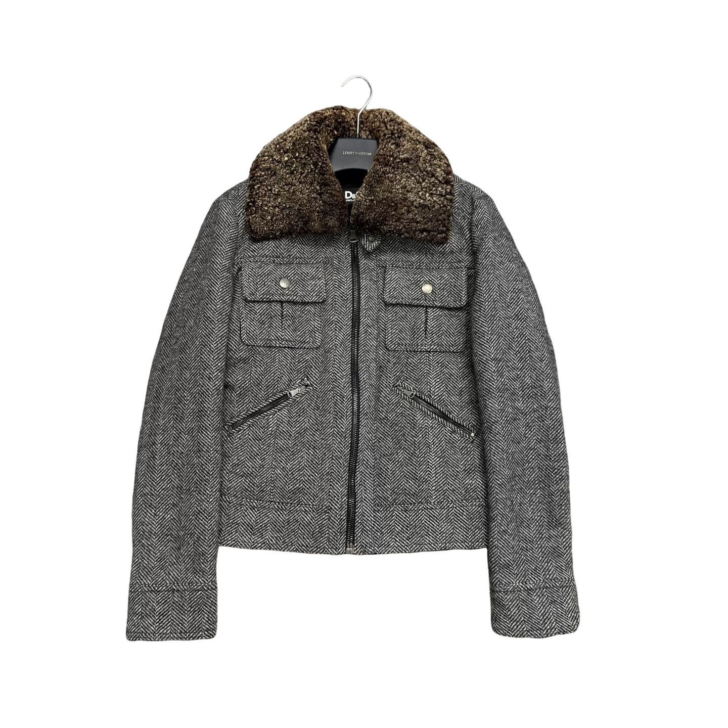 Dolce & Gabbana D&G Herringbone Wool Jacket US S Size US S / EU 44-46 / 1 - 1 Thumbnail
