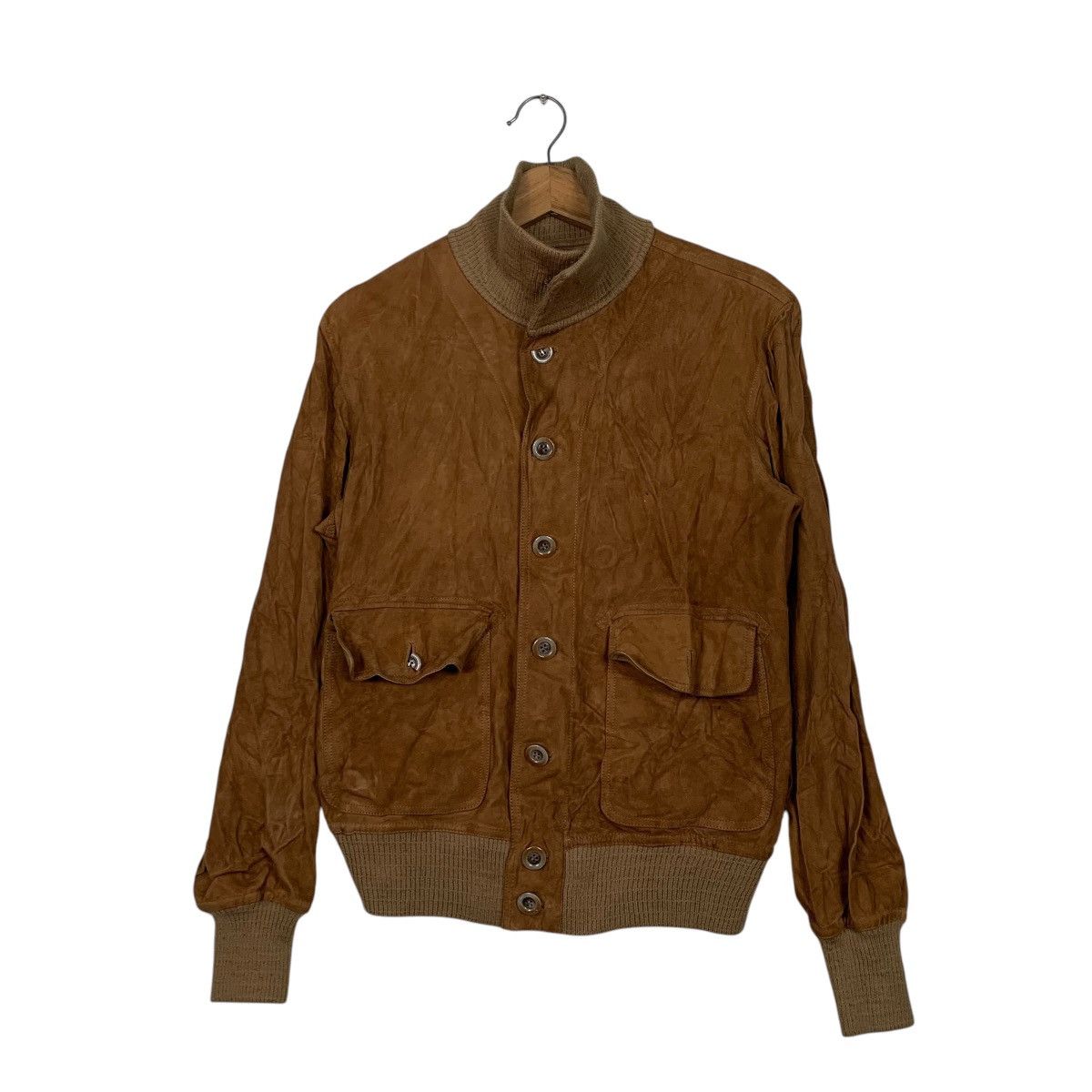 Japanese Brand Japanese Brand Reversible Leather Bomber Jacket Size S / US 4 / IT 40 - 1 Thumbnail