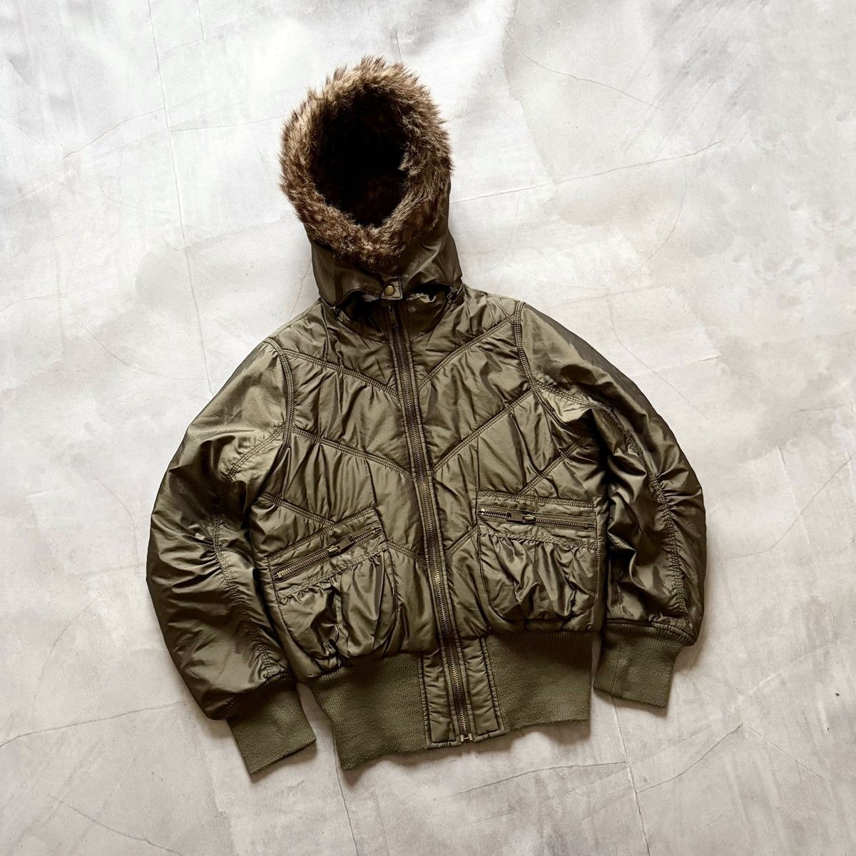 If Six Was Nine Military Bomber Jacket Fur LGB If Six Was Nine Vibe Y2K Size L / US 10 / IT 46 - 1 Thumbnail