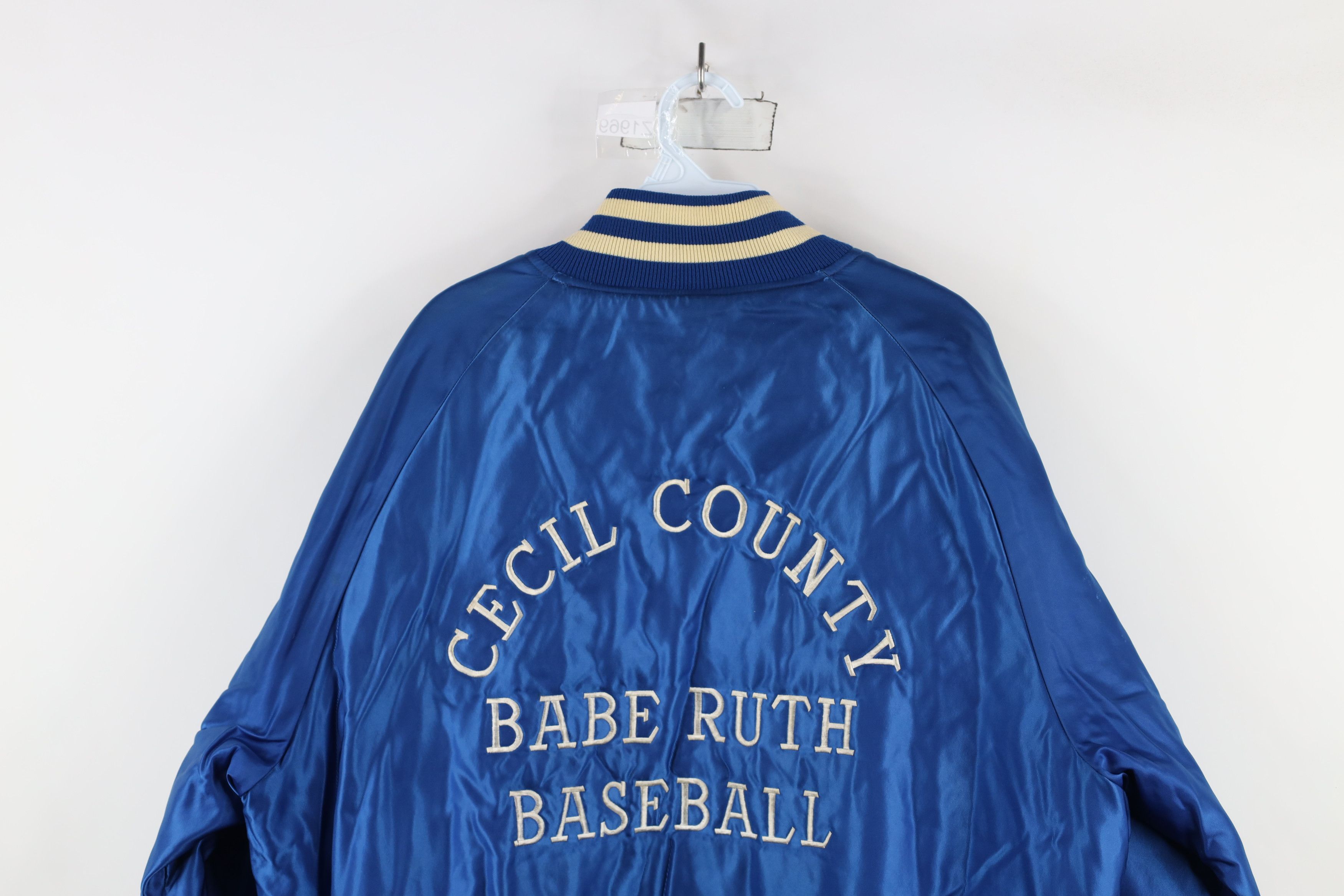 Vintage Vintage 80s Butwin Ruth Baseball Satin Bomber Jacket USA Size US XL / EU 56 / 4 - 13 Thumbnail