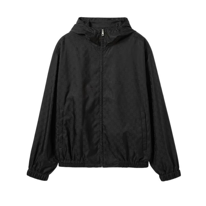 Gucci GUCCI $2700 Black GG Nylon Zip Jacket New & Authentic (Men's Size US M / EU 48-50 / 2 - 1 Preview