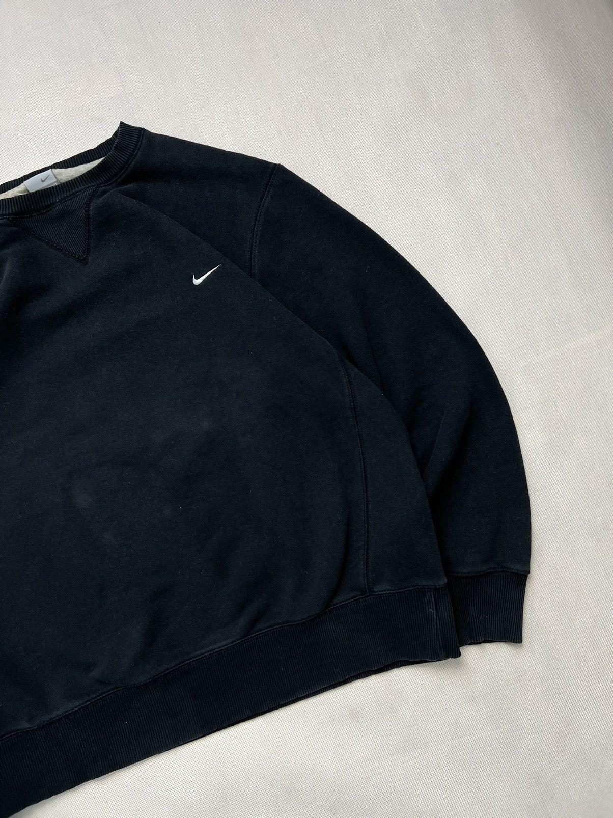 Nike × Vintage Sweatshirt Nike Vintage 00’s Small Logo Black Y2K Size US L / EU 52-54 / 3 - 4 Thumbnail