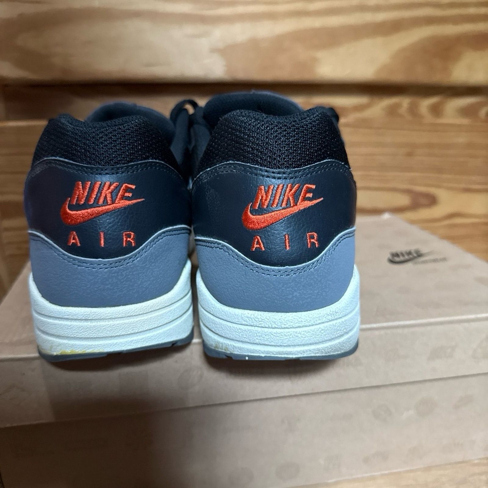 Nike 2012 Nike Air Max 1 Black Cool Grey Anthracite Size US 13 / EU 46 - 4 Thumbnail