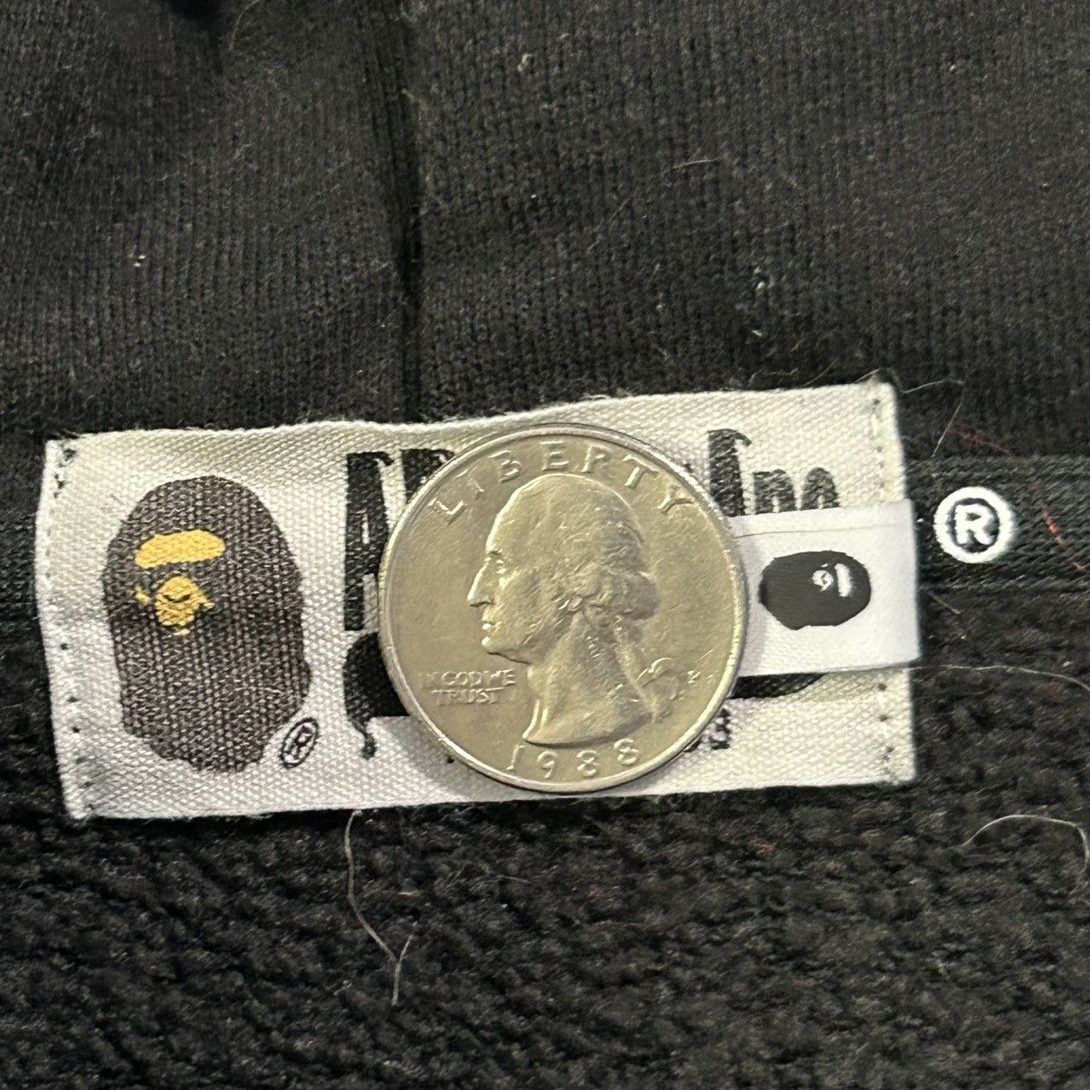 Bape BAPE Mix Material Quarter Zip Pullover Hoodie Size US M / EU 48-50 / 2 - 5 Thumbnail