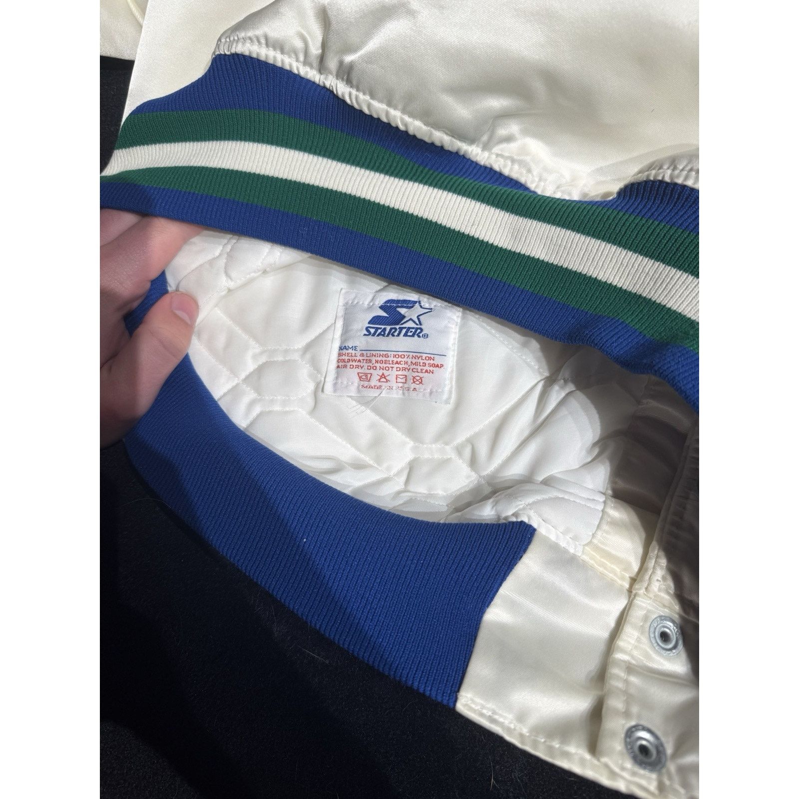Starter Vintage Hartford Whalers Starter Satin Jacket Large Size US L / EU 52-54 / 3 - 6 Thumbnail