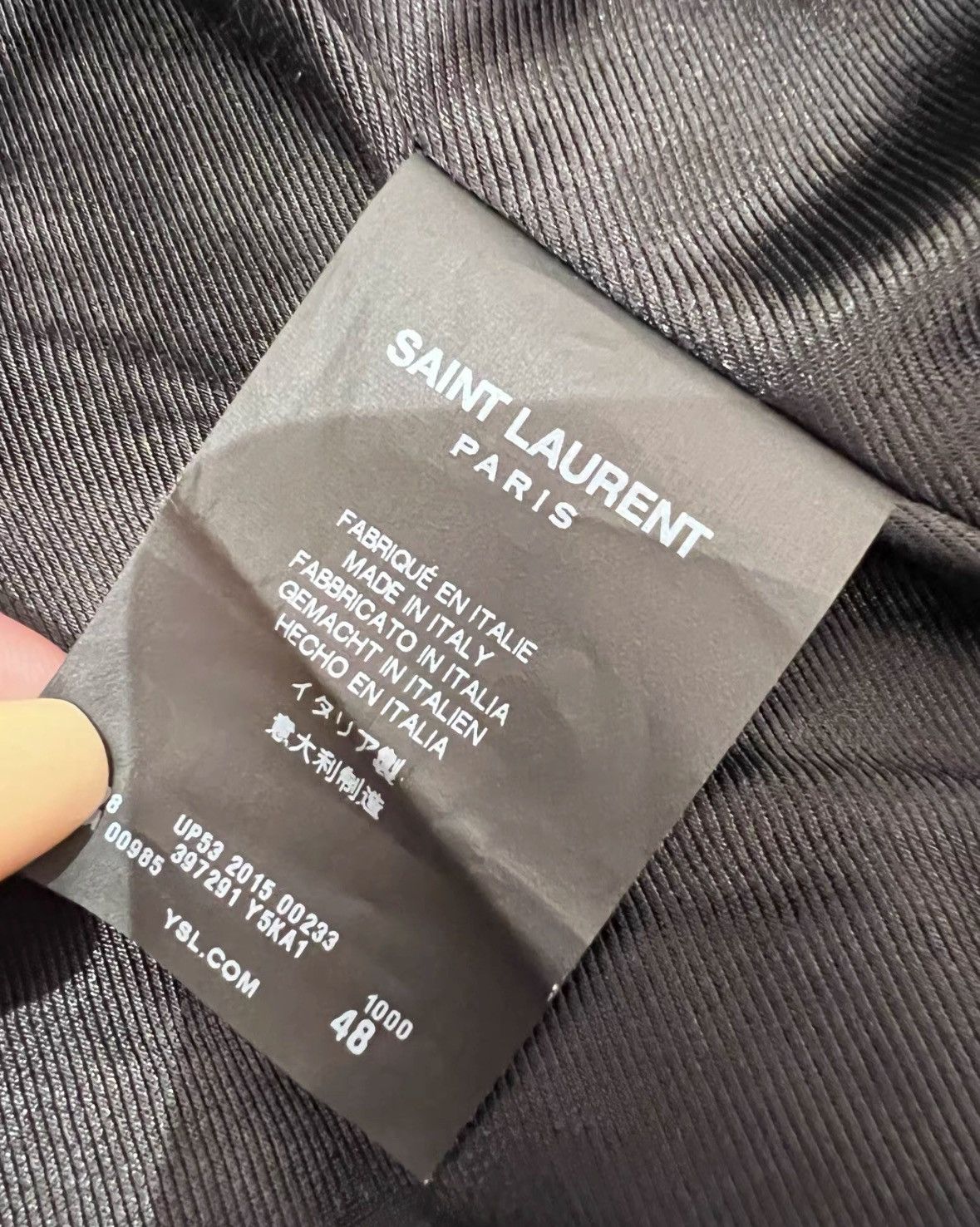 Saint Laurent Paris SaintLaurent AW15 Leather Jacket 2412-Nextarrow Size US M / EU 48-50 / 2 - 4 Thumbnail