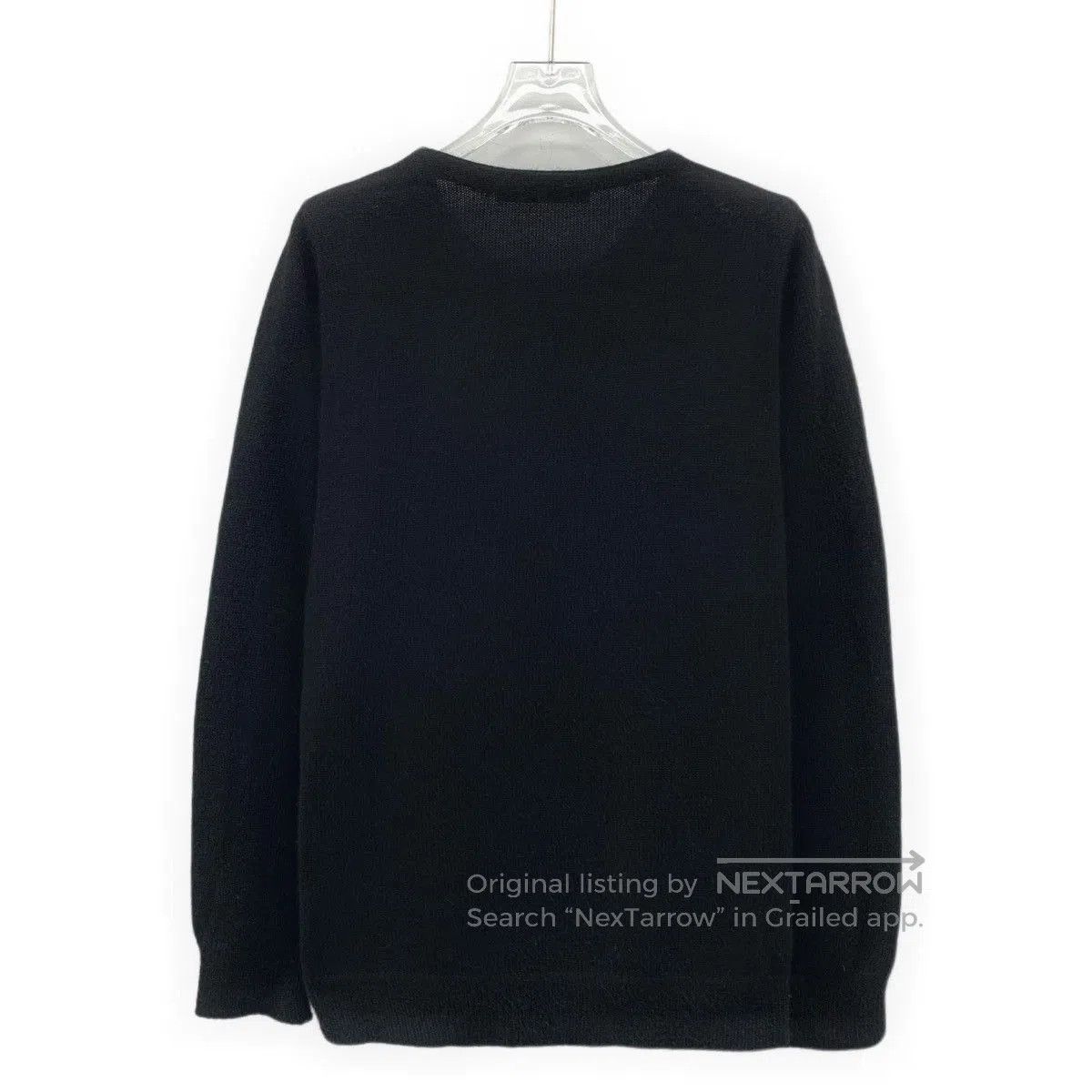 Balenciaga Black Long-Sleeve Sweater with German Shepherd Design. Size US S / EU 44-46 / 1 - 2 Thumbnail