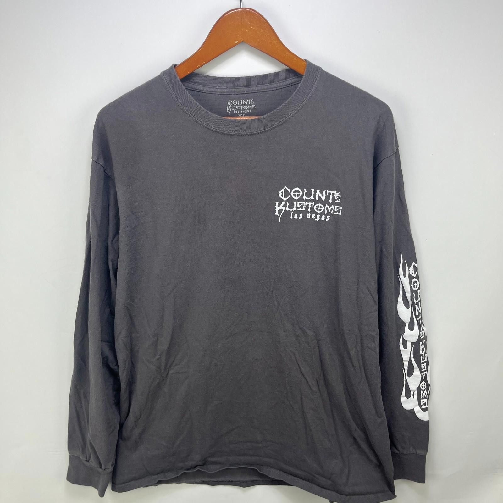 Vintage Vintage Count Choppers Kustoms Cross Long Sleeve Shirt Size US XL / EU 56 / 4 - 4 Thumbnail