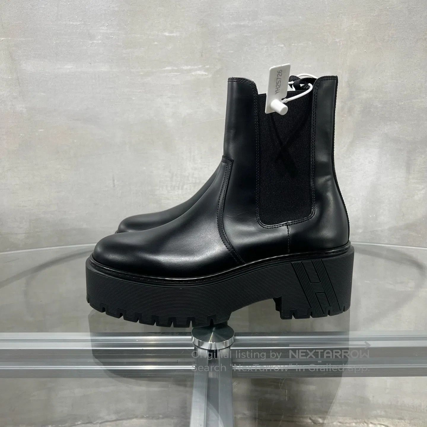 Hermes Hermes Harrow leather-spliced Chelsea boots Size US 5.5 / IT 35.5 - 3 Thumbnail