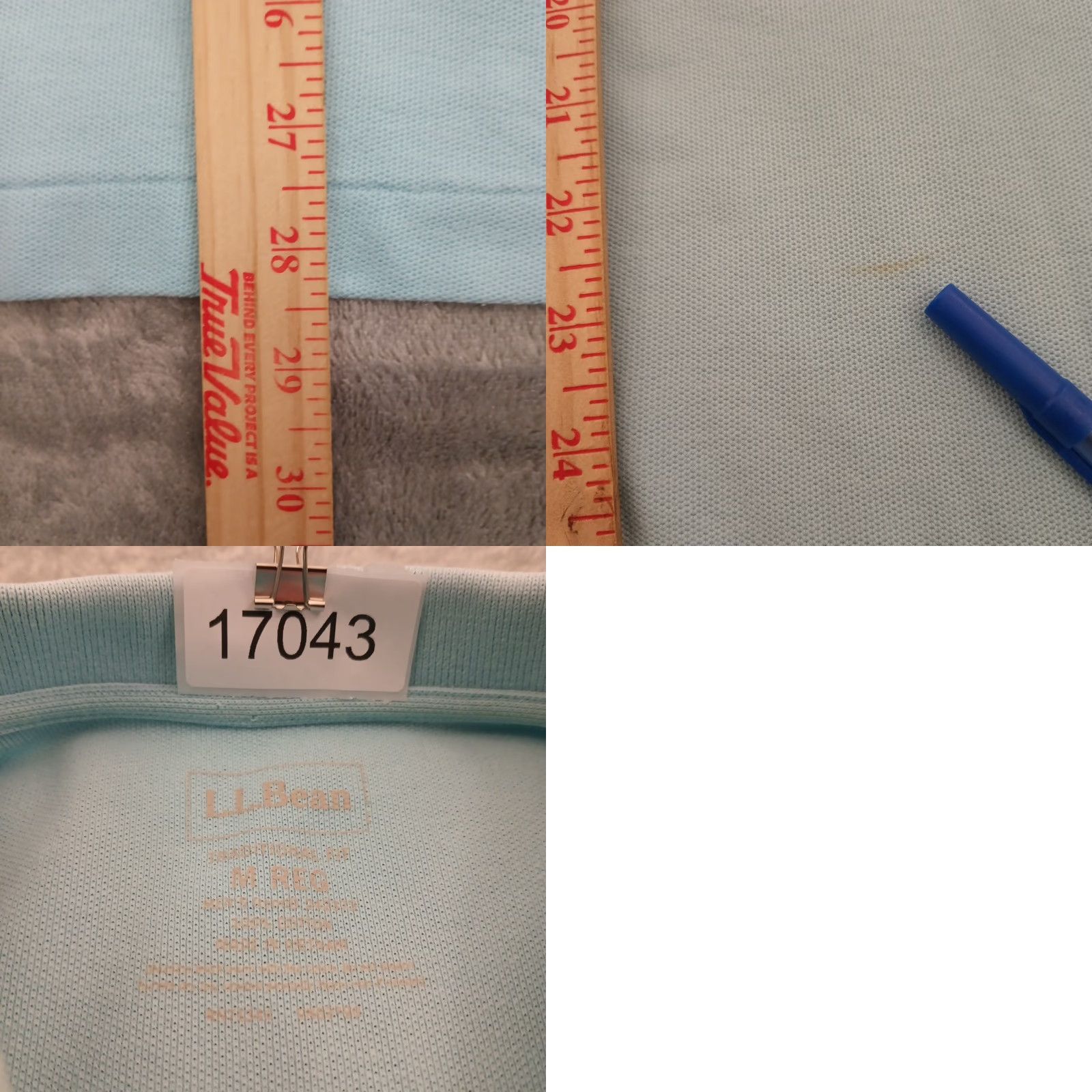 Vintage L.L. Bean Polo Shirt Mens Medium Light Blue Short Sleeve Knit Cotton Size US M / EU 48-50 / 2 - 8 Thumbnail