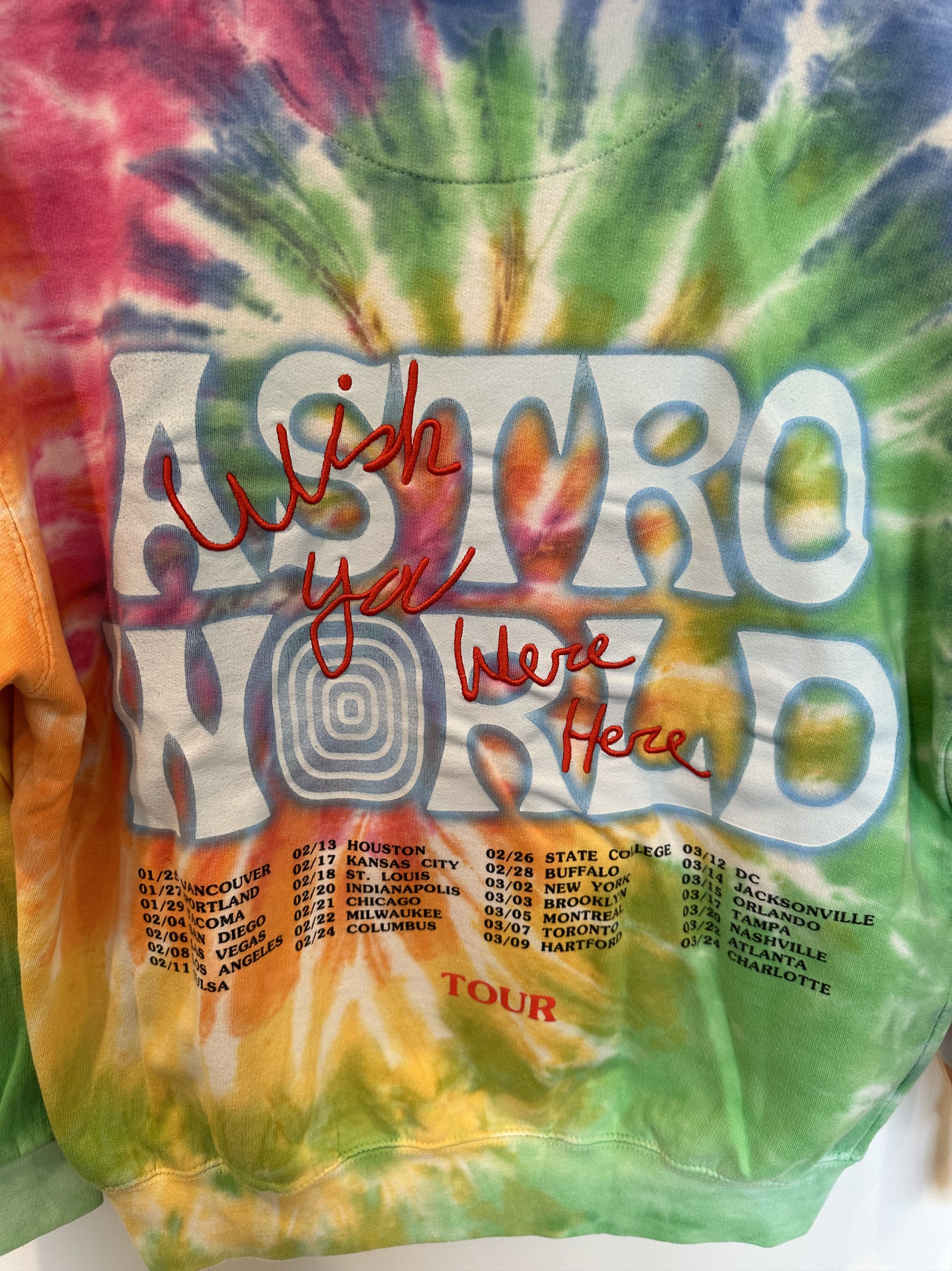 Travis Scott Astroworld Travis Scott Tour Hoodie Tie Dye Size US L / EU 52-54 / 3 - 5 Thumbnail