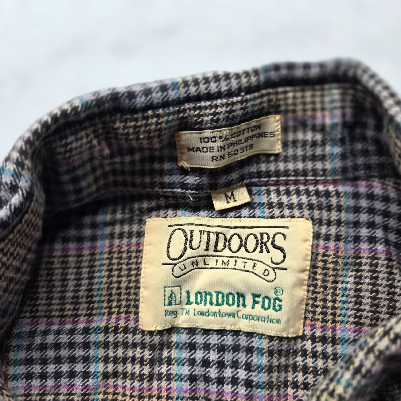 London Fog VINTAGE London Fog Shirt Mens M Brown Flannel Button-Up Plaid 90s Theme London Fog Outdoors Unlimited Size US M / EU 48-50 / 2 - 3 Thumbnail