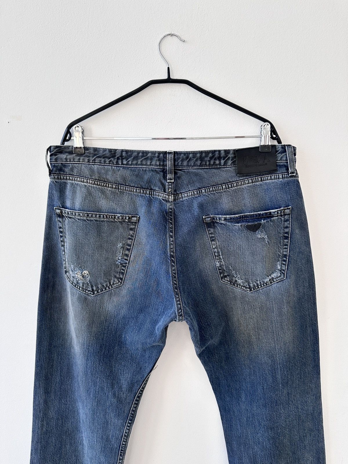 Emporio Armani Emporio Armani Sean Basic Fit Jeans Mens Size 38 Blue Denim Size US 38 / EU 54 - 11 Thumbnail
