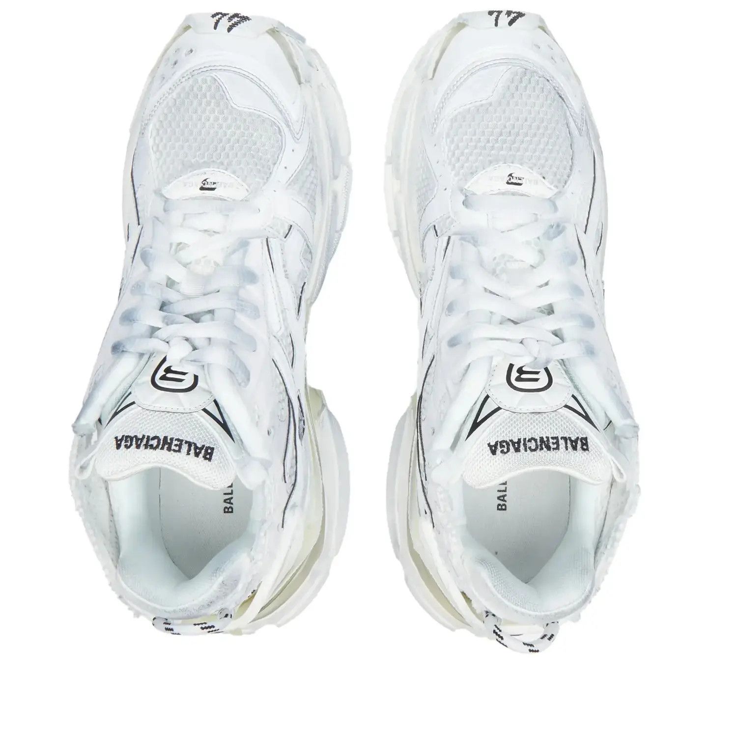 Balenciaga o1in1g0924 Runner Sneaker in White Size US 14 / EU 47 - 3 Thumbnail