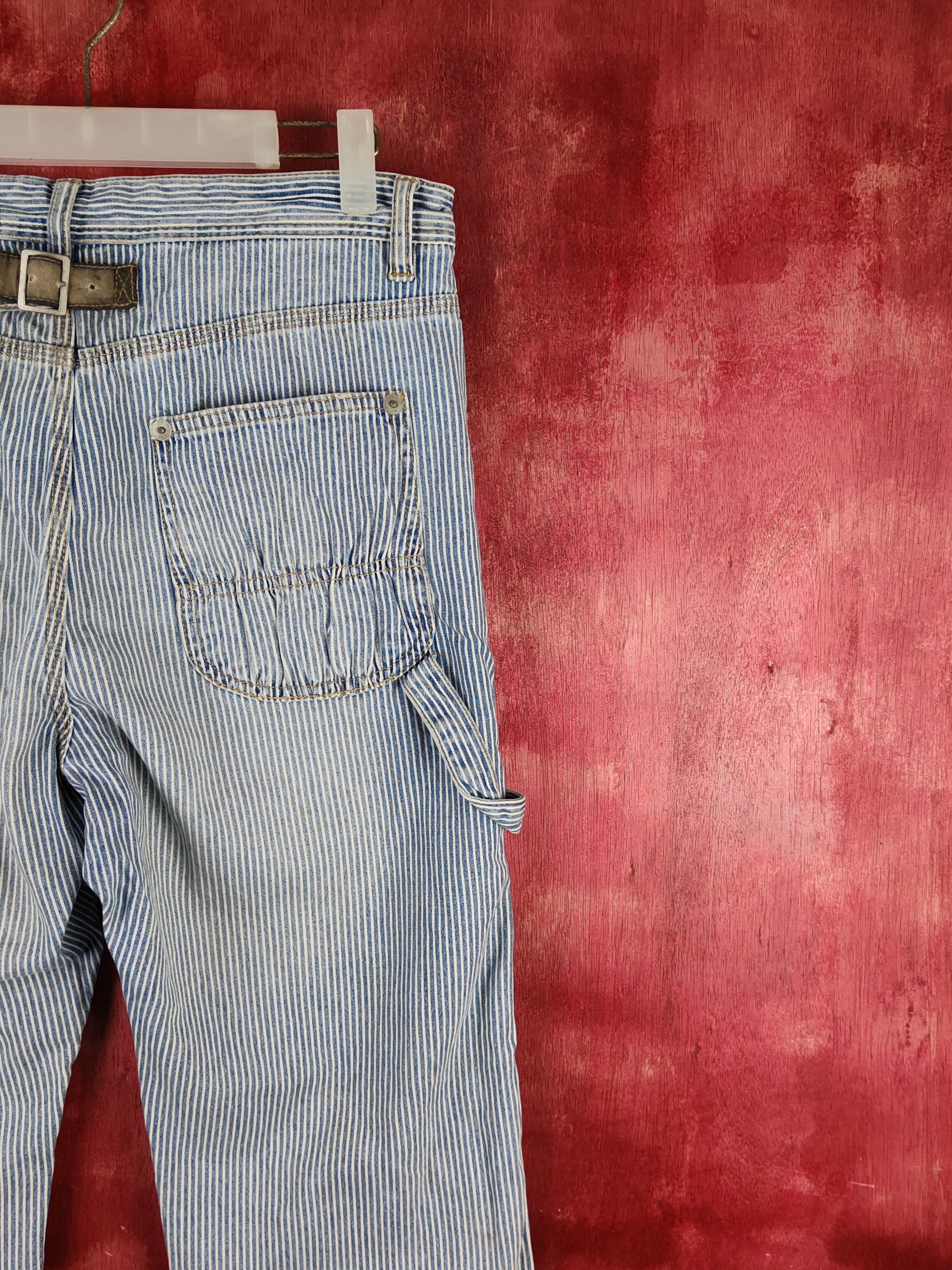 Japanese Brand As know as stripe Blue Faded Distressed Ripped Jeans #S2223 Size US 31 - 10 Thumbnail
