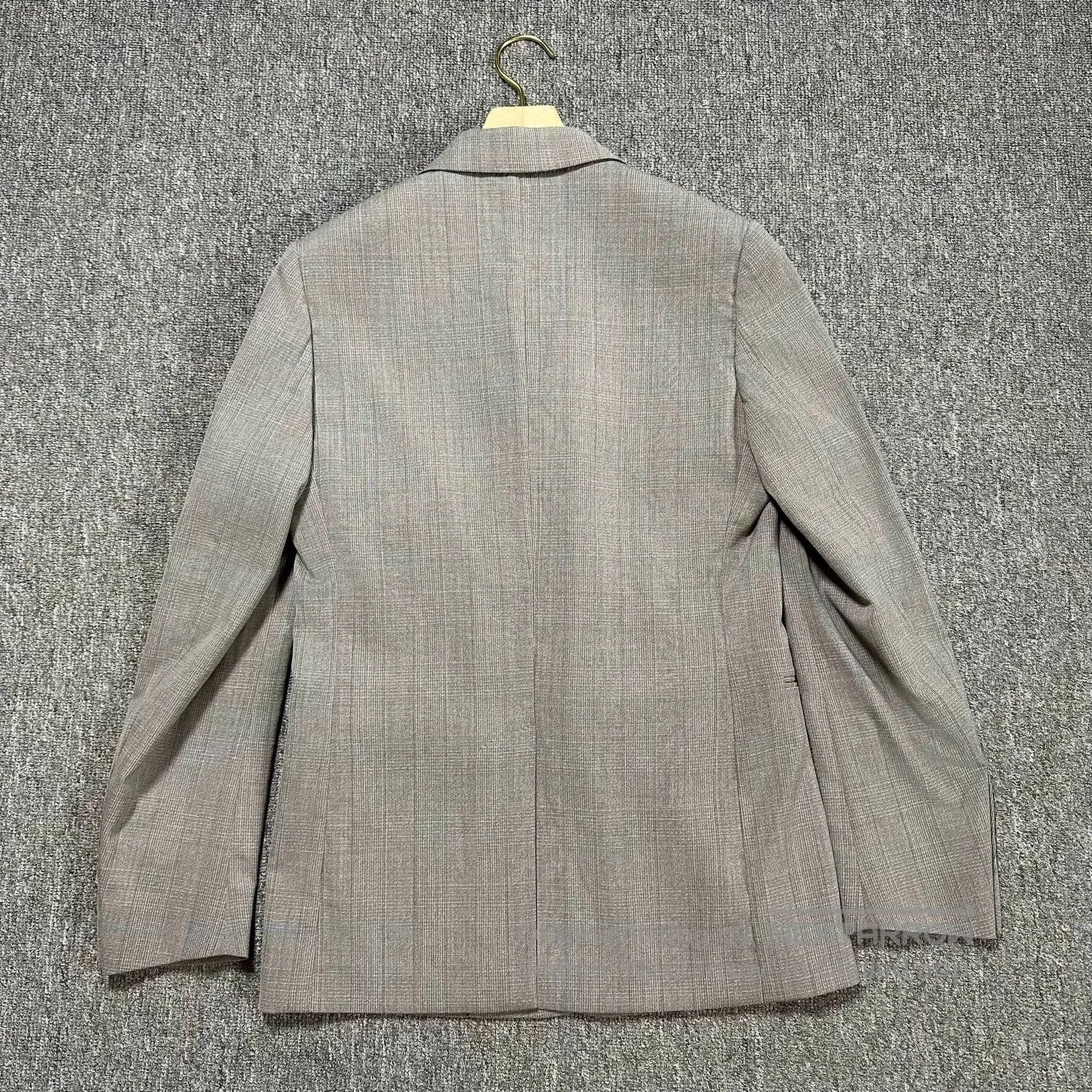 Dior Dior Gray Double Breasted Suit Jacket. Size US M / EU 48-50 / 2 - 2 Thumbnail