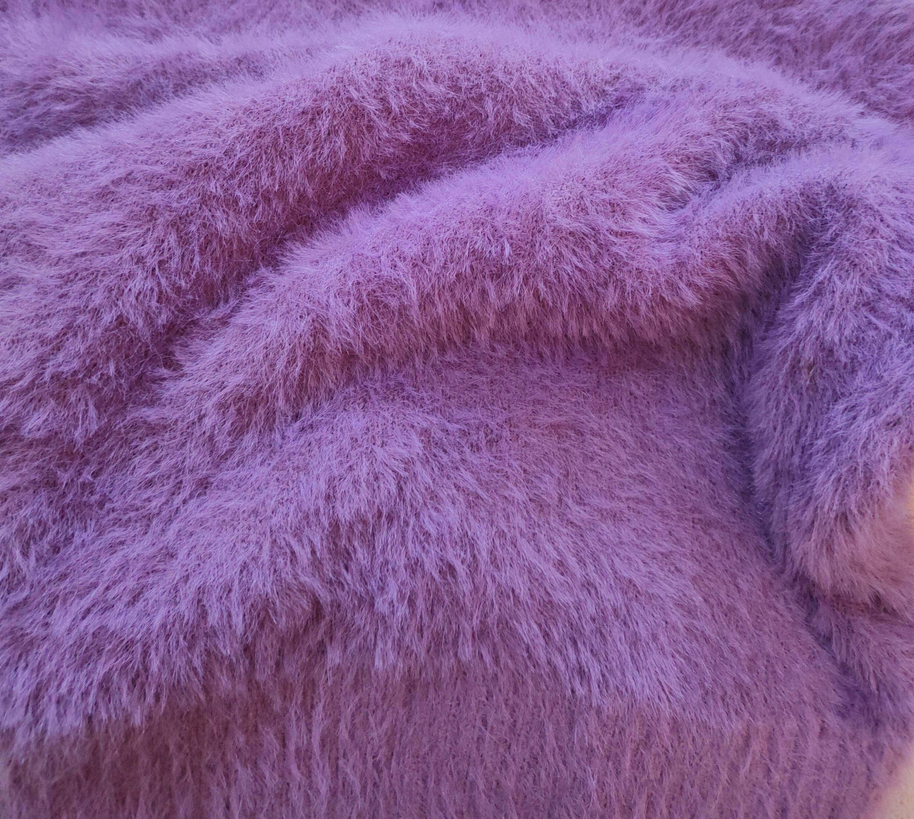 Homespun Knitwear Japanese Brand Purple Shag Shaggy Fur Mohair Knitwear #S2096 Size XS / US 0-2 / IT 36-38 - 10 Thumbnail