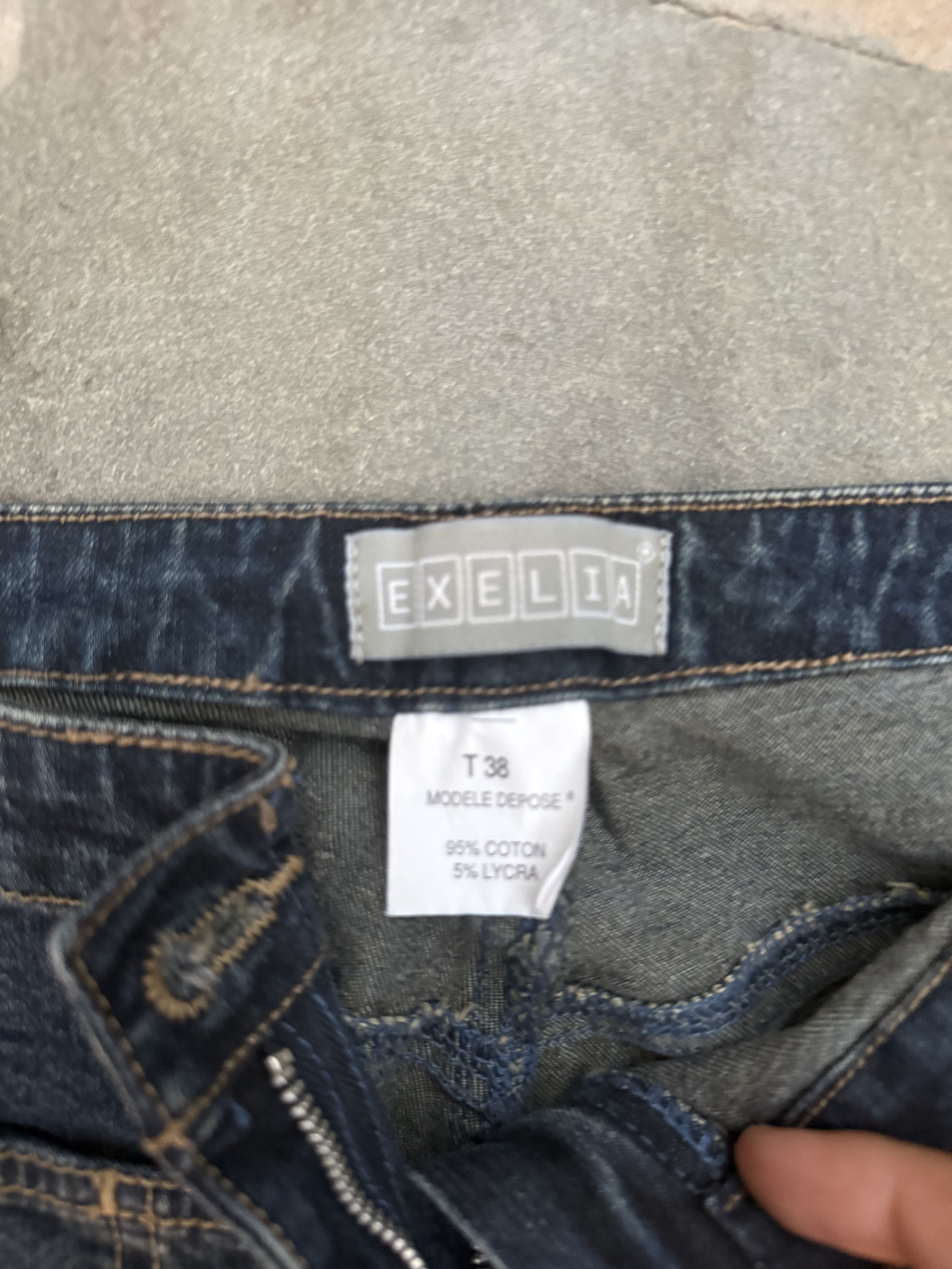 Other Vintage Exelia Flared Denim Size 26" / US 2 / IT 38 - 4 Thumbnail