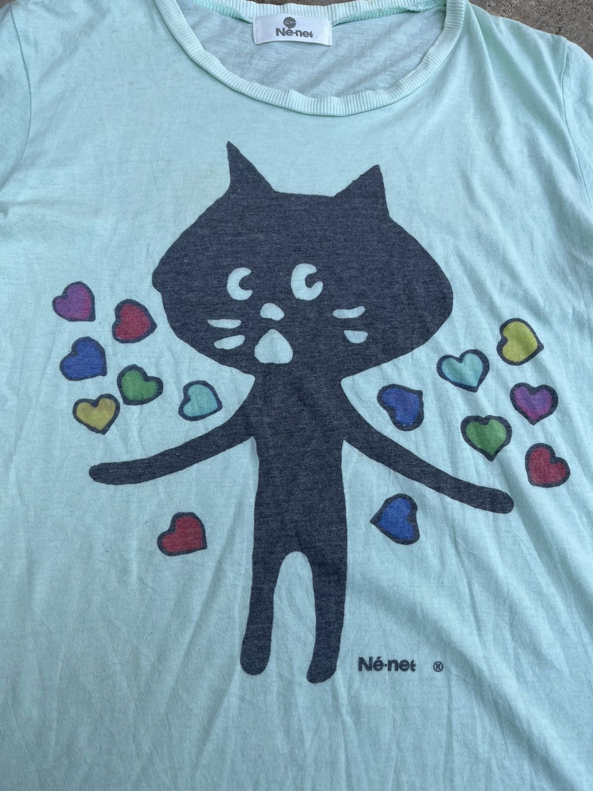 Designer × Issey Miyake × Ne-Net ⚡️RARE⚡️Ne-Net Issey Miyake Cat Face Logo Tee Japan Size US M / EU 48-50 / 2 - 2 Thumbnail