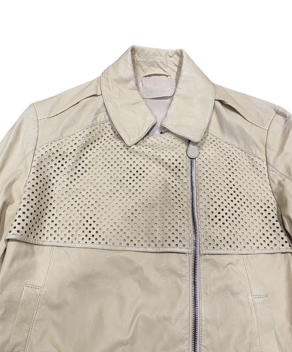 Bottega Veneta LUXURY SOFT LEATHER JACKET BOTTEGA VENETA BEIGE Size US M / EU 48-50 / 2 - 2 Thumbnail