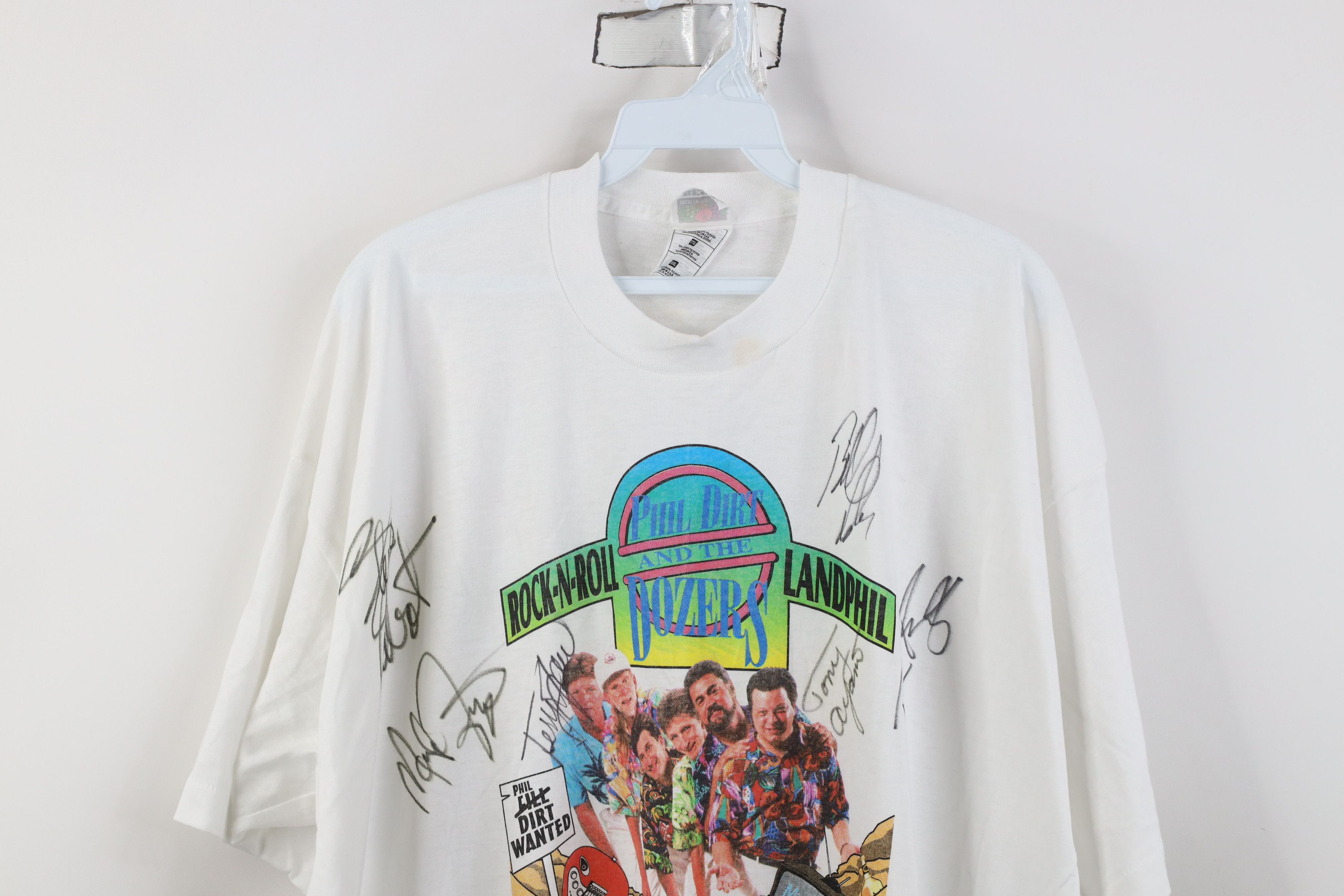 Vintage Vintage 90s Autographed Phil Dirt and the Unearthed T-Shirt Size US XXL / EU 58 / 5 - 2 Thumbnail
