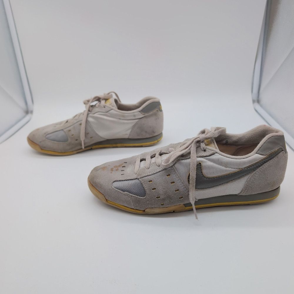 Nike 1980s Nike Sz 9 Gray White Waffle Running Shoes 9 870608 S Size US 9 / EU 42 - 4 Thumbnail