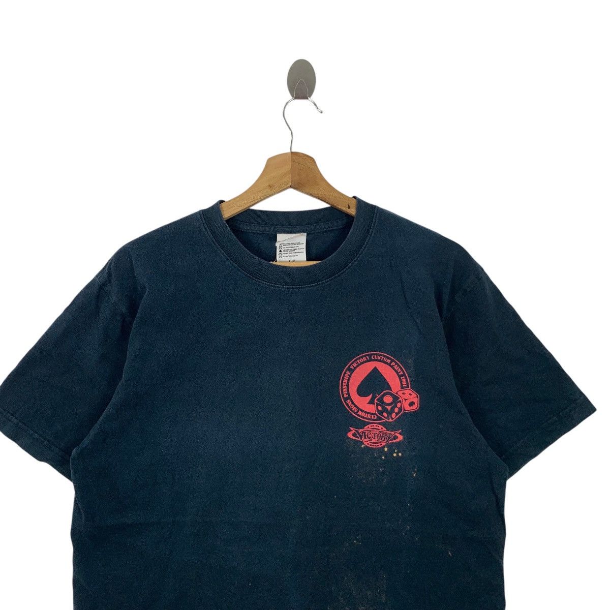 Japanese Brand × Vintage Vintage Victory Custom Paint Japanese Tee Shirt Rider Size US L / EU 52-54 / 3 - 5 Thumbnail