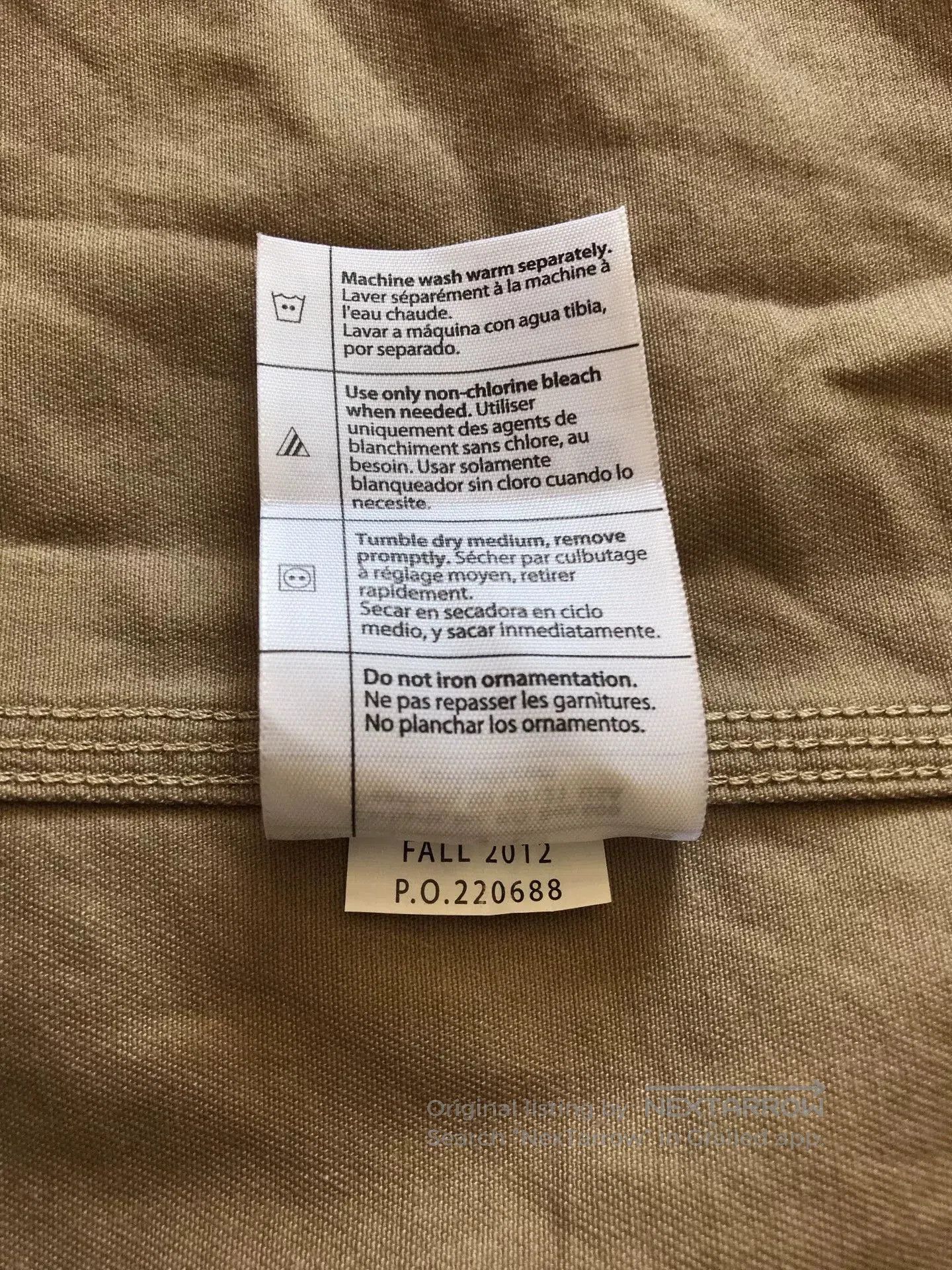 Carhartt Carhartt S09 266 Heavy Work Shirt. Size US M / EU 48-50 / 2 - 9 Thumbnail