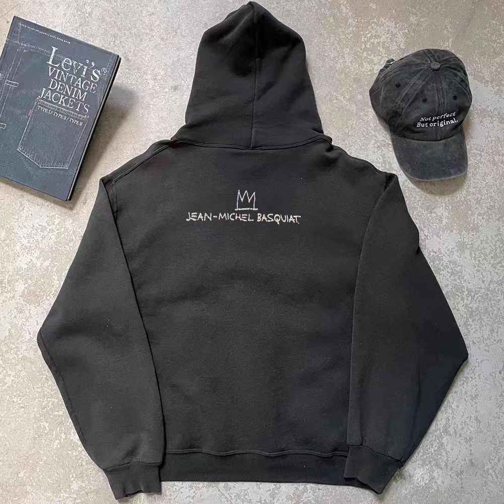 Japanese Brand × Vintage Black washed vintage mechanical cat print hoodie Size US L / EU 52-54 / 3 - 2 Thumbnail