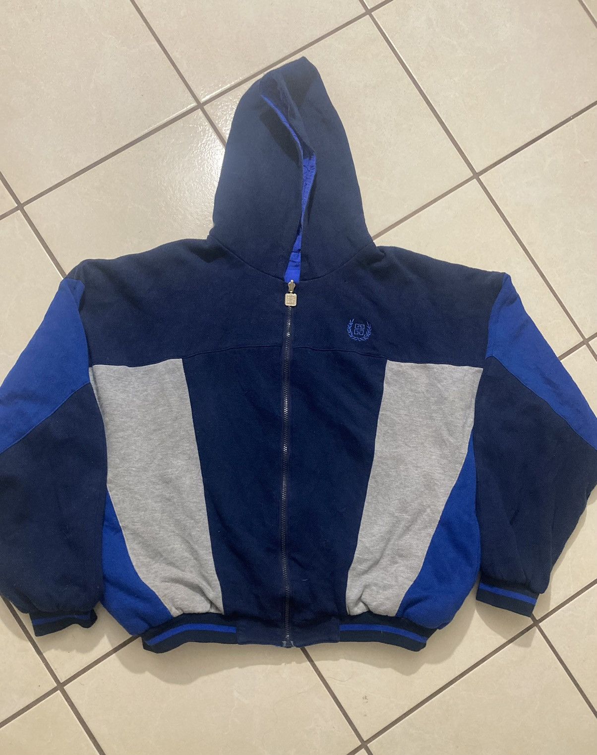 image of VTG Givenchy Track Active Jacket in Blue, Men's (Size XL)