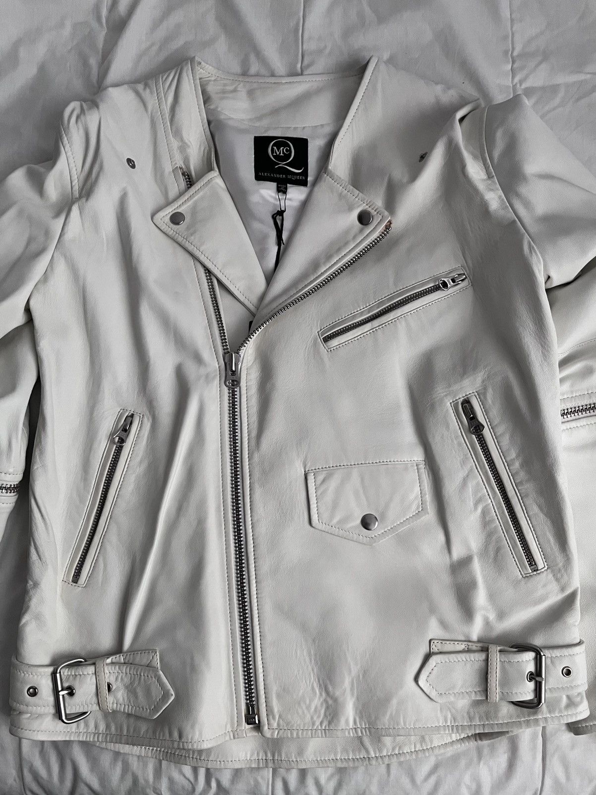 Alexander McQueen Alexander McQueen Leather Biker Jacket Size S / US 4 / IT 40 - 13 Thumbnail