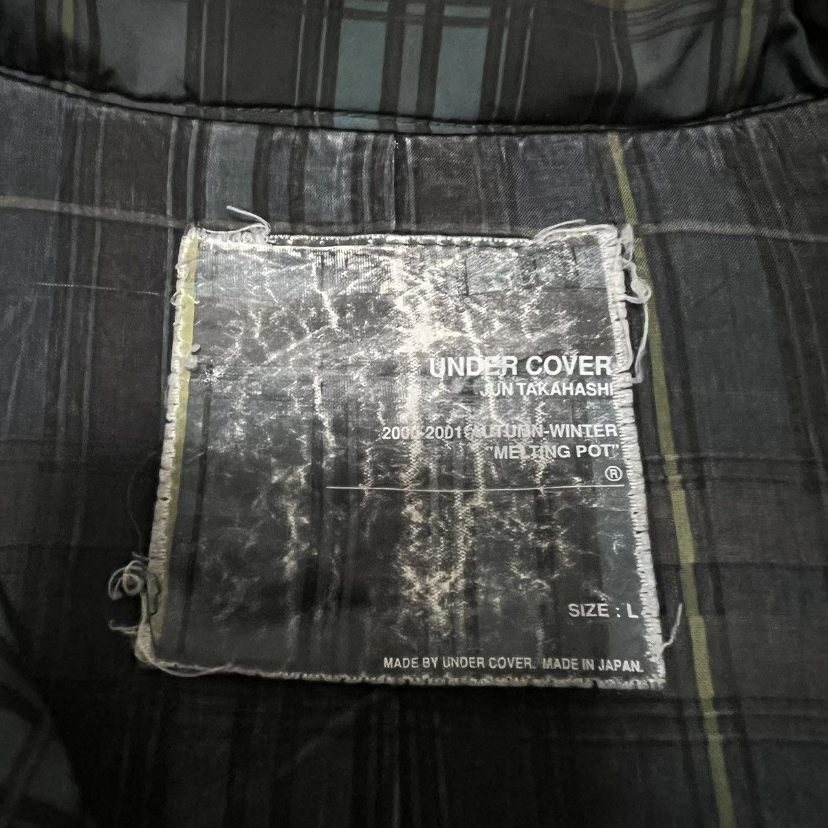 Jun Takahashi AW00 Undercover Melting Pot Plaid Nylon Jacket Size US L / EU 52-54 / 3 - 3 Thumbnail