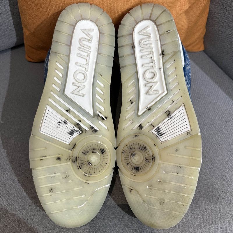 Louis Vuitton Louis Vuitton Denim Trainer Low-top Fashion Sneakers -2508 Size US 9.5 / IT 39.5 - 4 Thumbnail