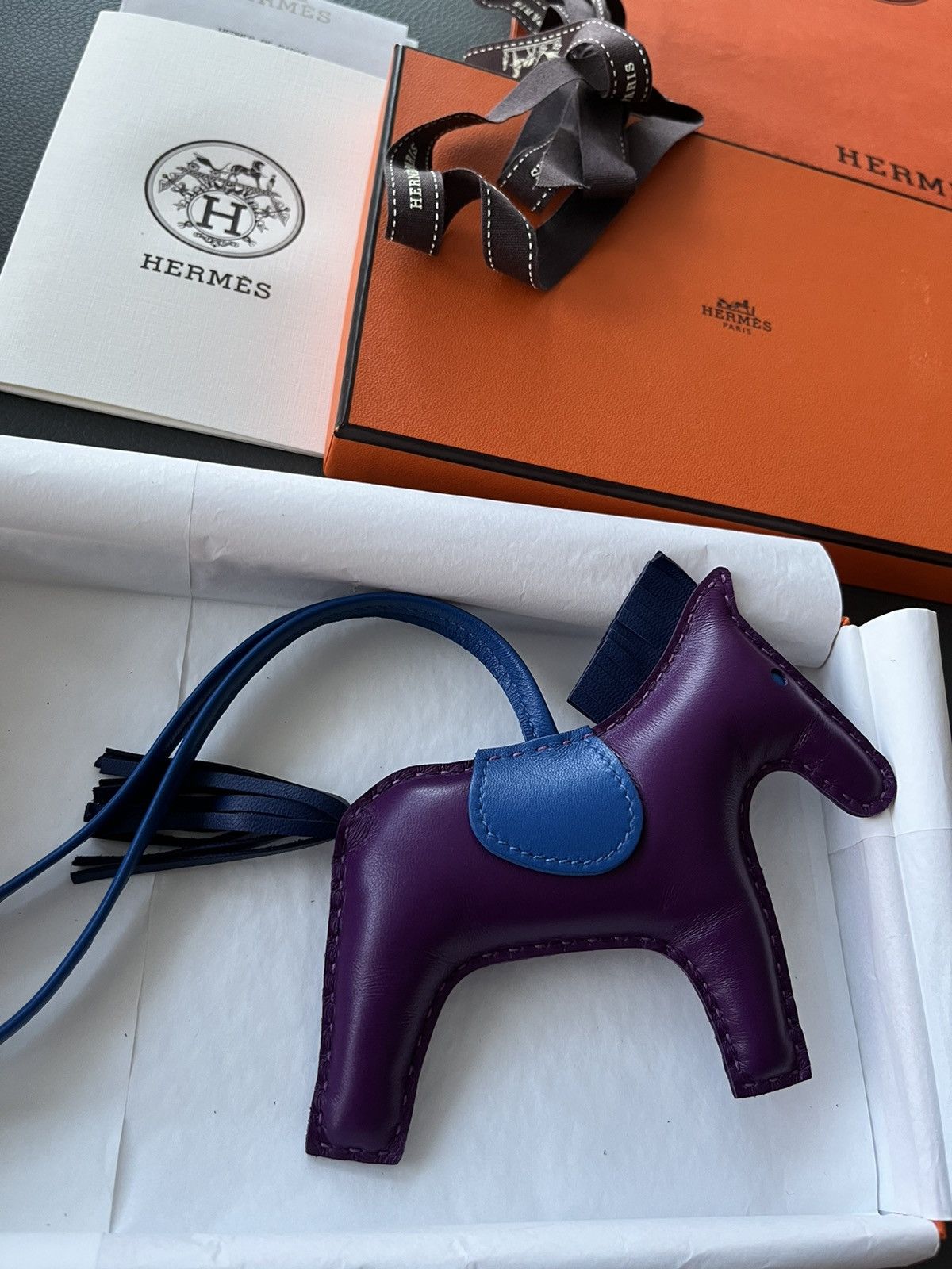 Hermes Rare Brand New Hermes Rodeo MM Leather Horse Charm Size ONE SIZE - 4 Thumbnail